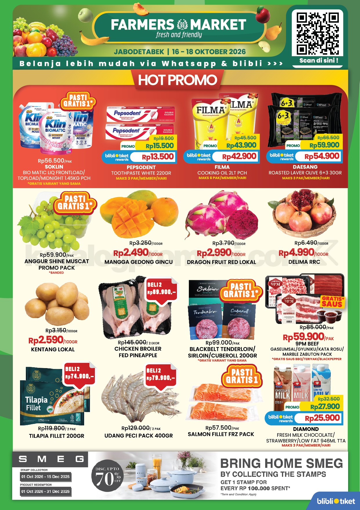 Promo JSM Farmers Market Weekend 16-18 Oktober 2026
