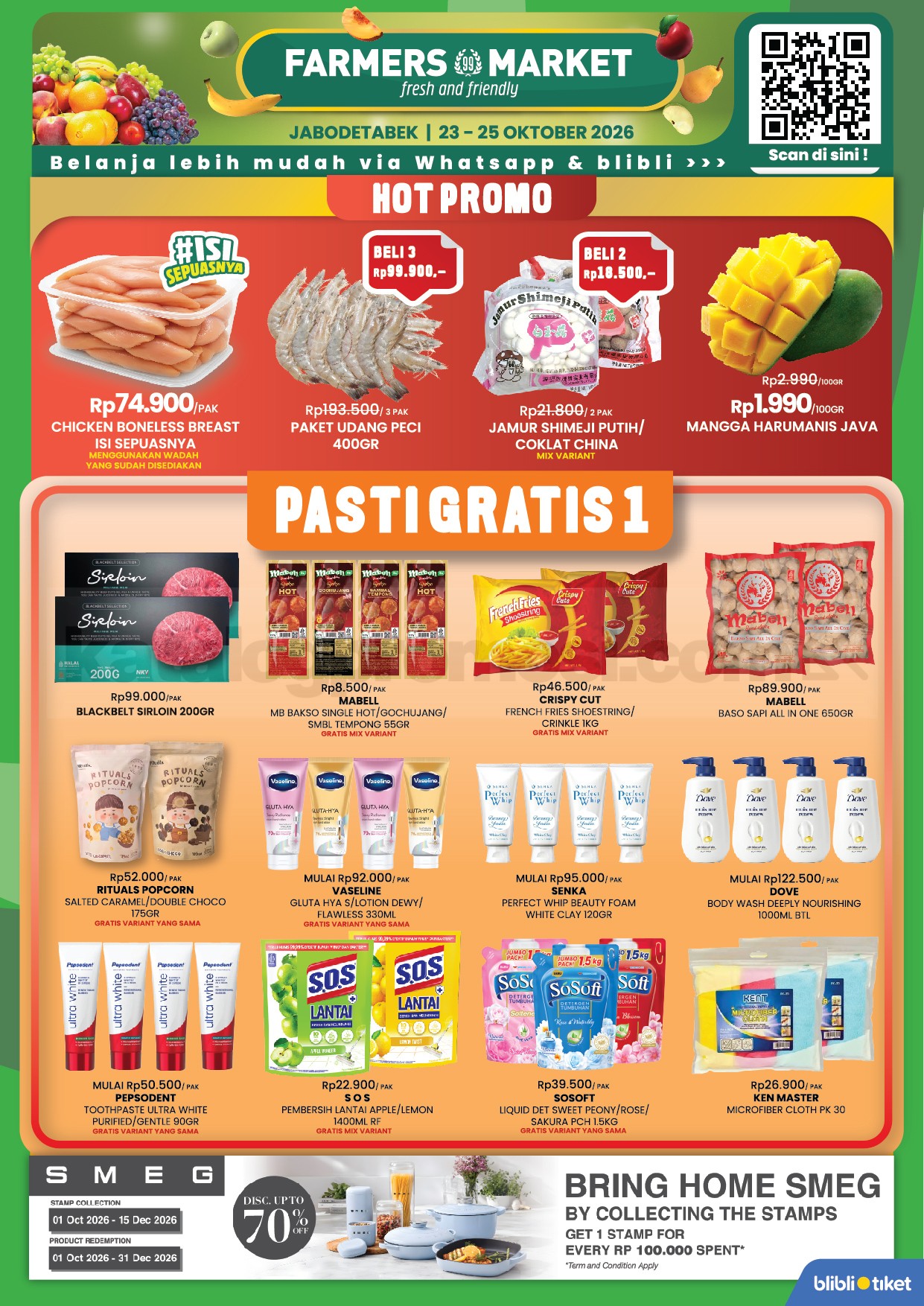 Promo JSM Farmers Market Weekend 23-25 Oktober 2026