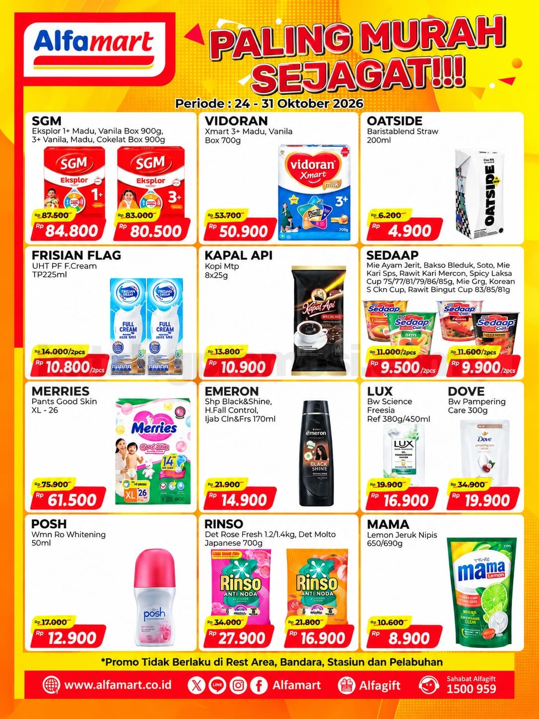 PROMO ALFAMART PALING MURAH SEJAGAT 24-31 Oktober 2026 PROMO ALFAMART PALING MURAH SEJAGAT 24-31 Oktober 2026