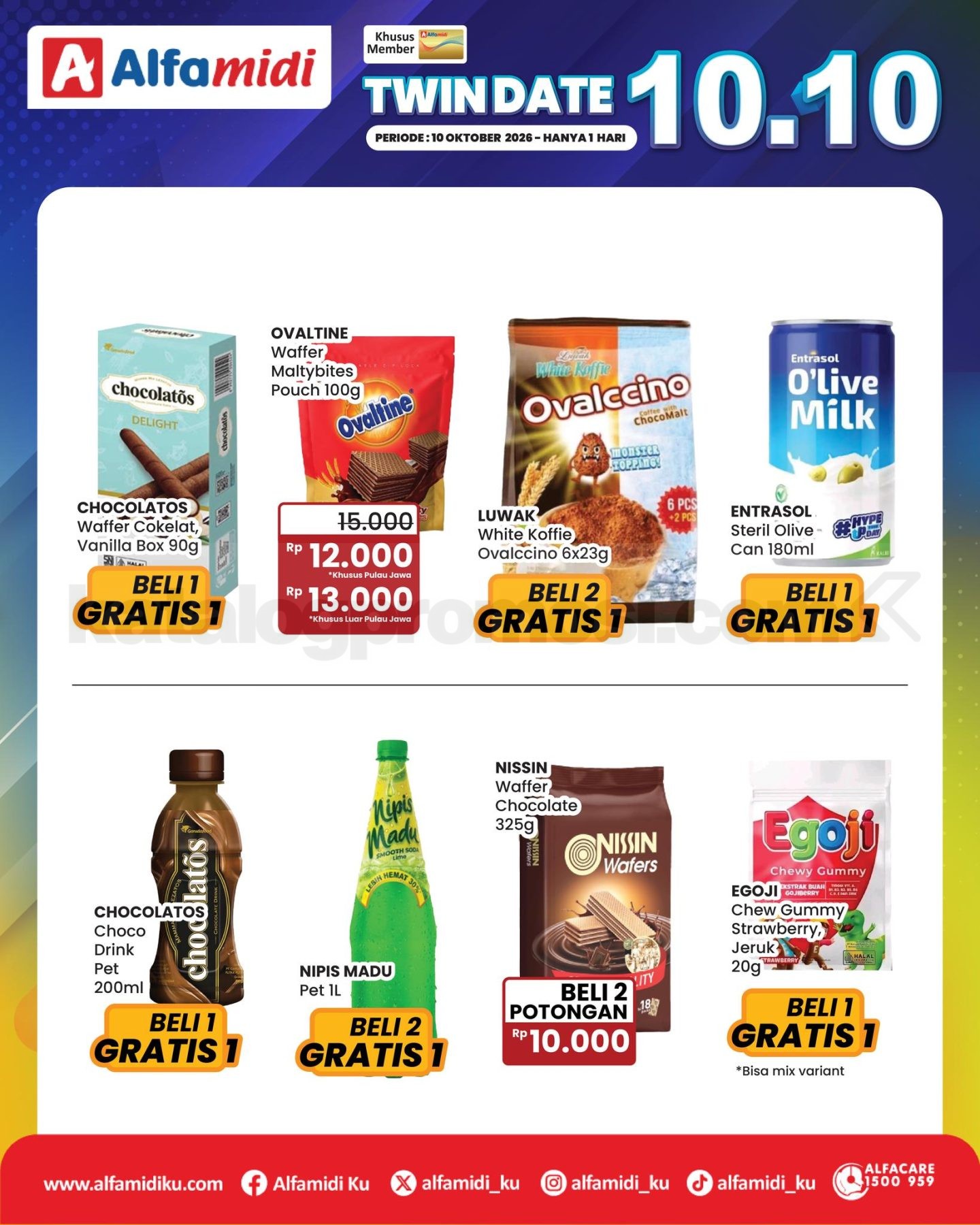 Promo Alfamidi 10.10 Twindate Beli 1 Gratis 1 Promo Alfamidi 10.10 Twindate Beli 1 Gratis 1 1