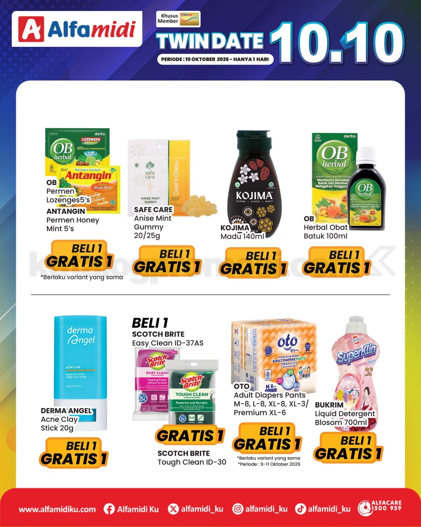 Promo Alfamidi 10.10 Twindate Beli 1 Gratis 1 Promo Alfamidi 10.10 Twindate Beli 1 Gratis 1 2