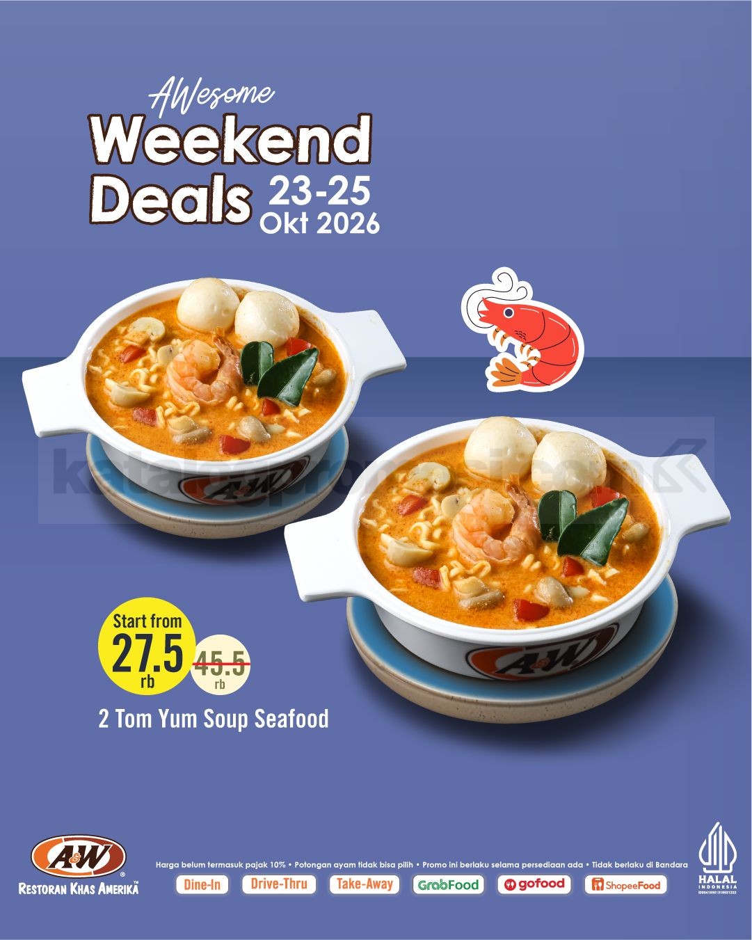Promo A&W Weekend Deals Mulai Rp27.500 Promo A&W Weekend Deals Mulai Rp27.500 1