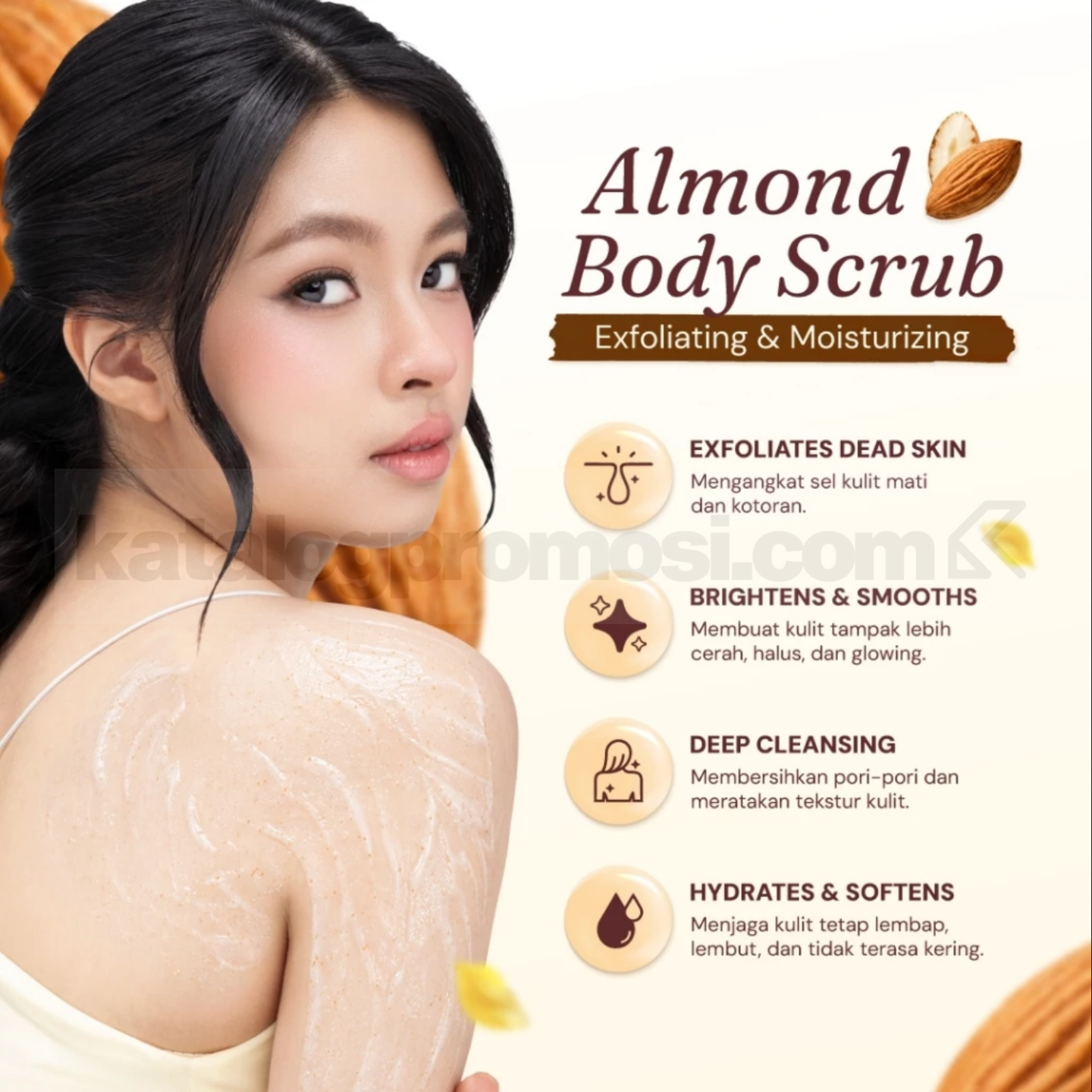 Promo Buttered NEW! Almond Body Scrub 2-in-1 Mask + Scrub Promo Buttered NEW! Almond Body Scrub 2-in-1 Mask + Scrub 3