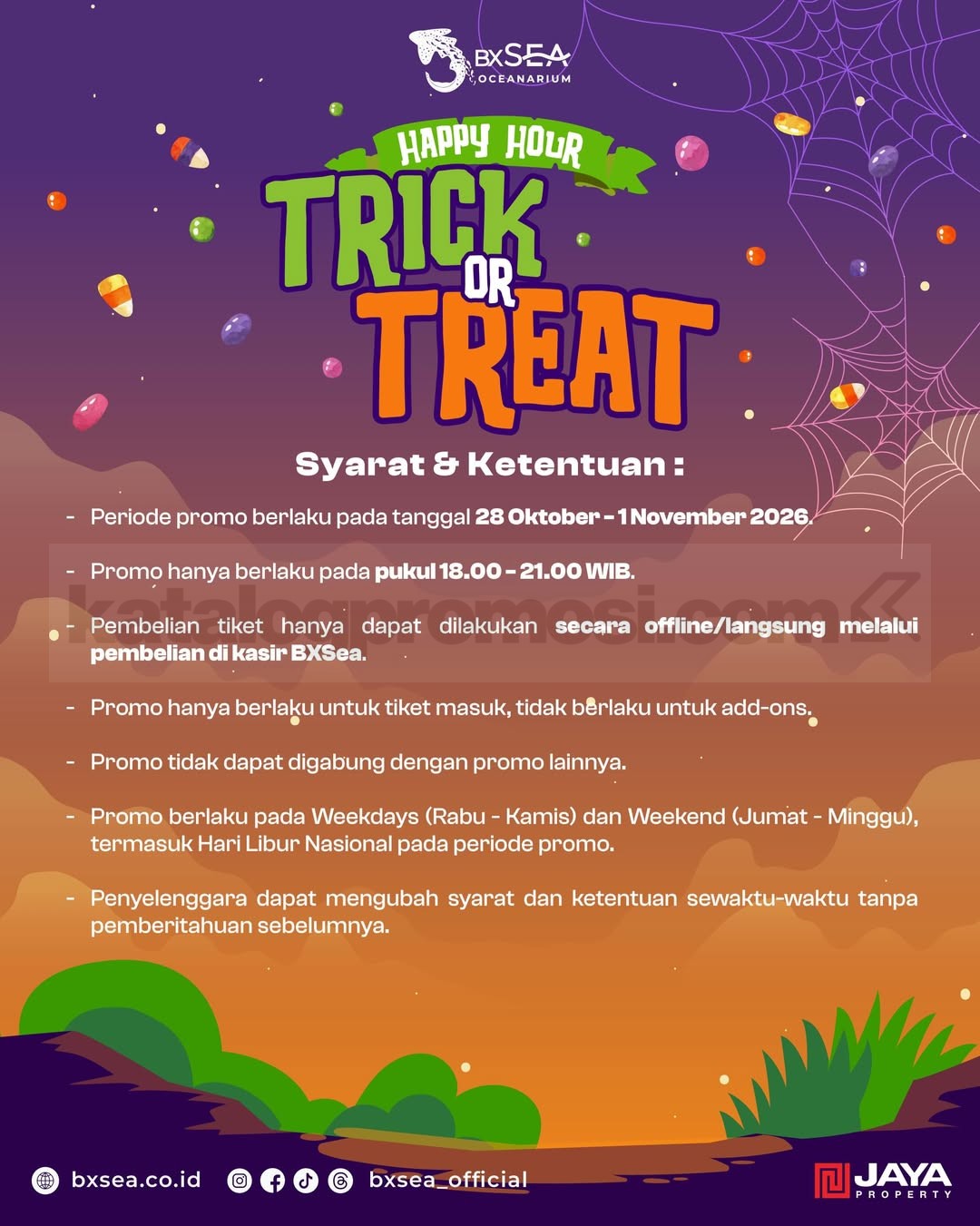 Promo BXSea Happy Hour Halloween Tiket Masuk Diskon 20% Promo BXSea Happy Hour Halloween Tiket Masuk Diskon 20% 1
