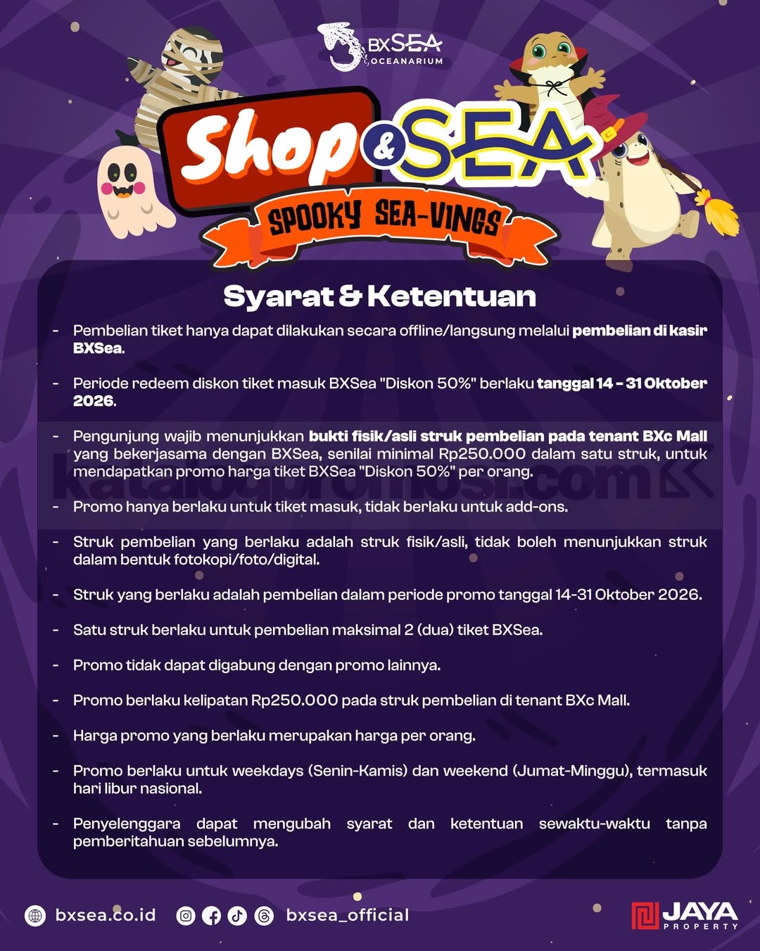 Promo BXSea Shop&SEA Tiket Masuk Diskon 50% Promo BXSea Shop&SEA Tiket Masuk Diskon 50% 2