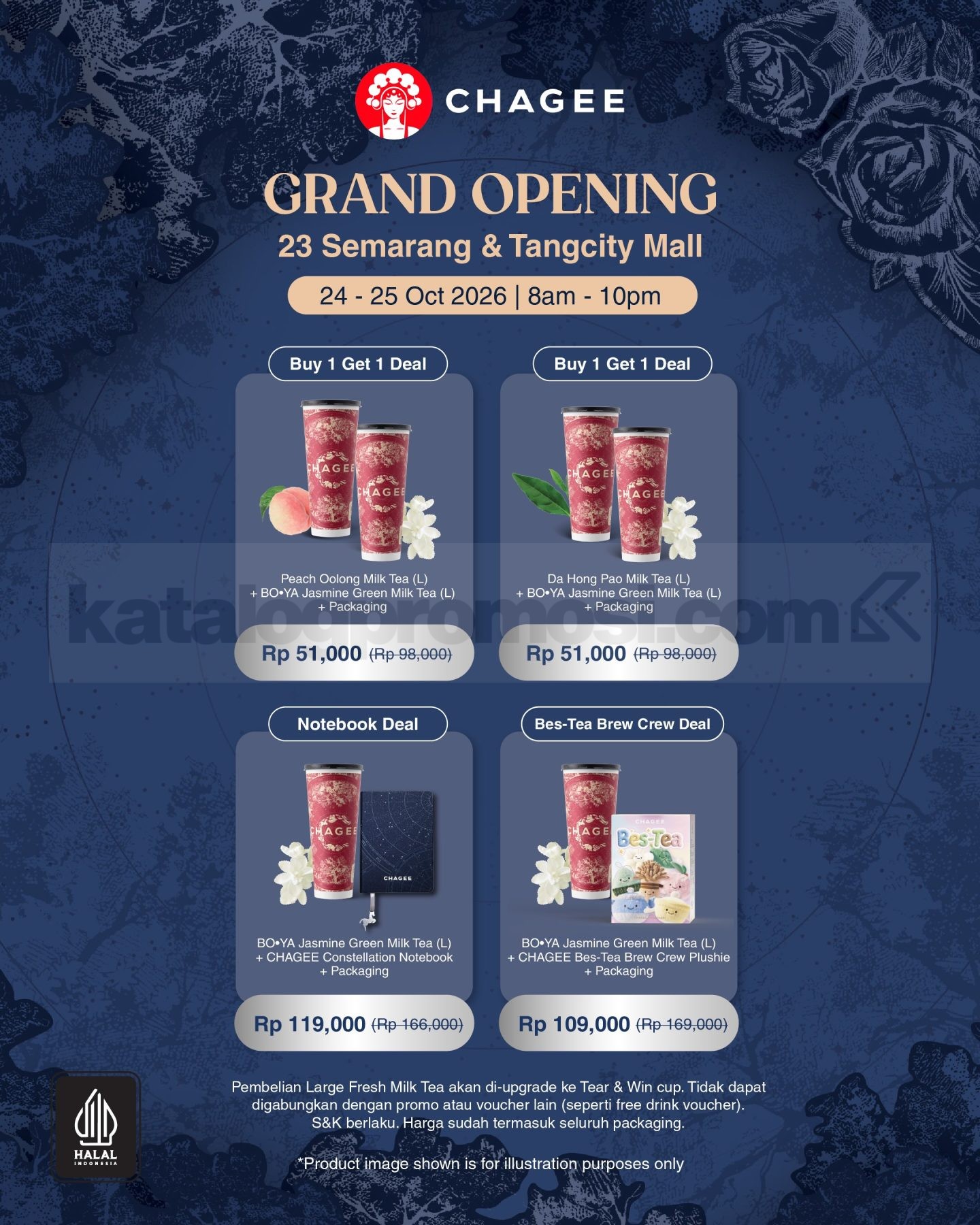 Promo CHAGEE Grand Opening Semarang & Tangerang Buy 1 Get 1
