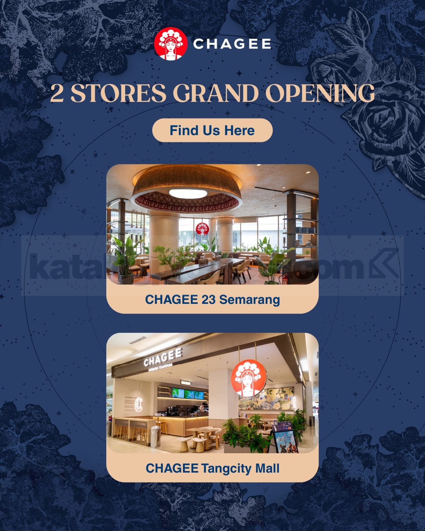 Promo CHAGEE Grand Opening Semarang & Tangerang Buy 1 Get 1