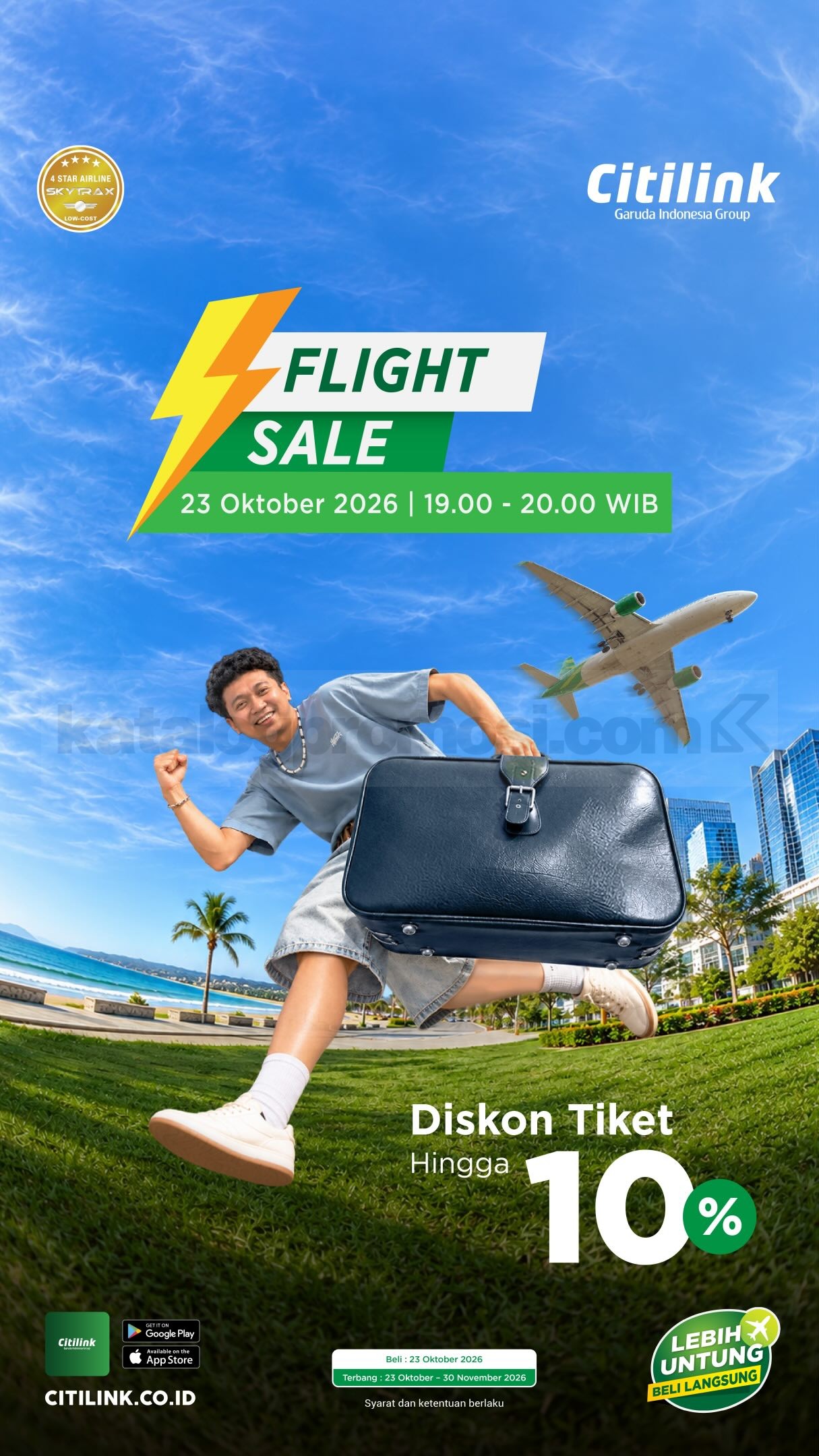 Promo Citilink Flight Sale Diskon Tiket Pesawat hingga 10%