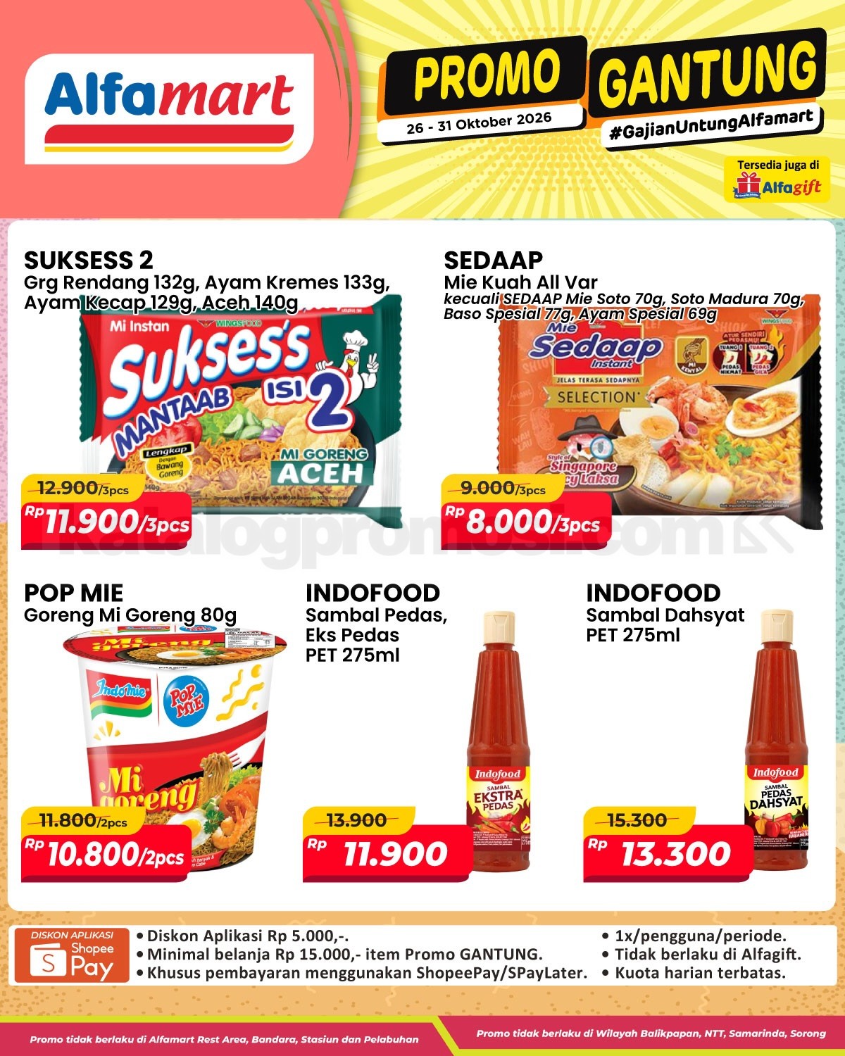 Promo Gantung Alfamart Gajian Untung 26–31 Oktober 2026 Promo Gantung Alfamart Gajian Untung 26–31 Oktober 2026 1