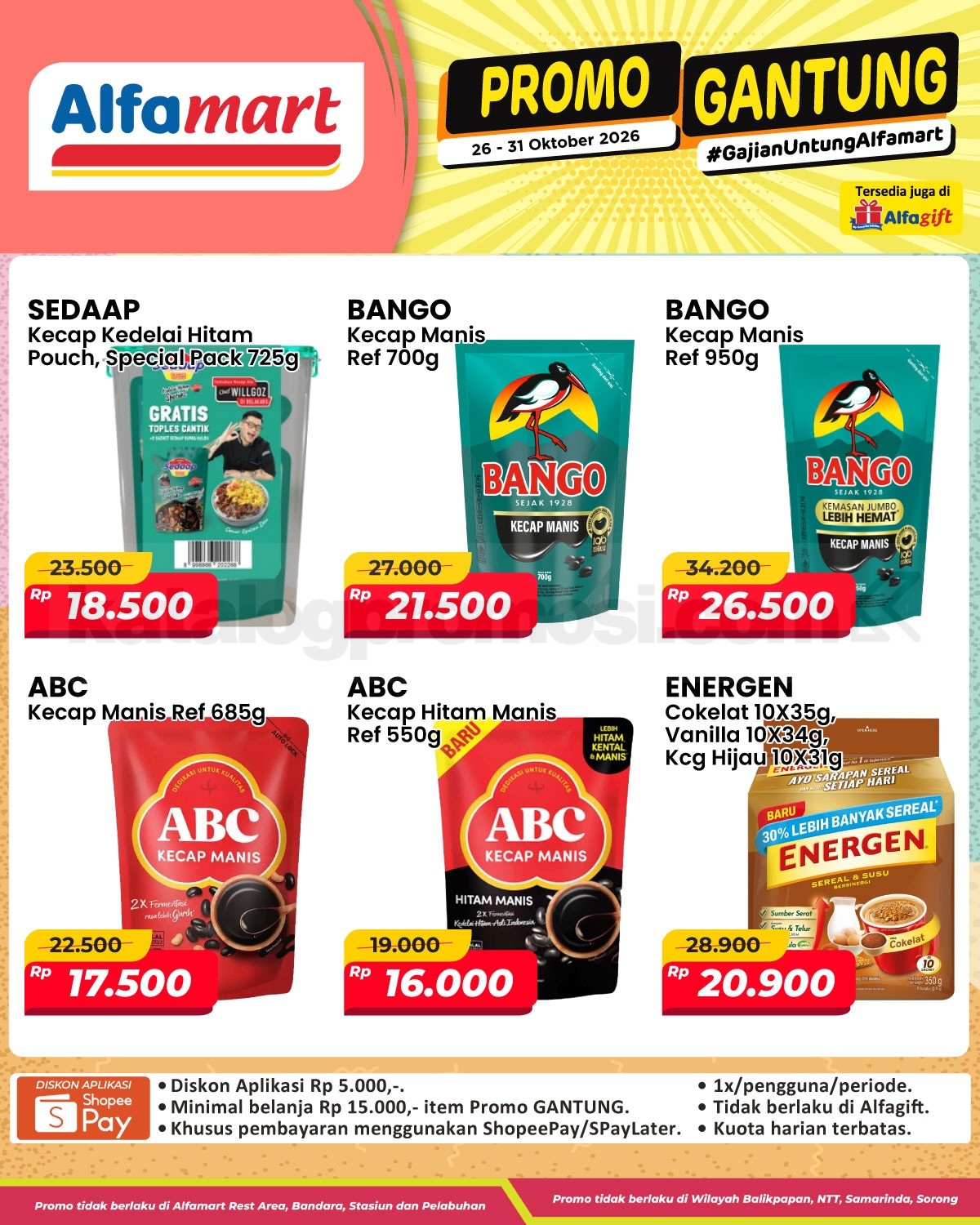 Promo Gantung Alfamart Gajian Untung 26–31 Oktober 2026 Promo Gantung Alfamart Gajian Untung 26–31 Oktober 2026 2