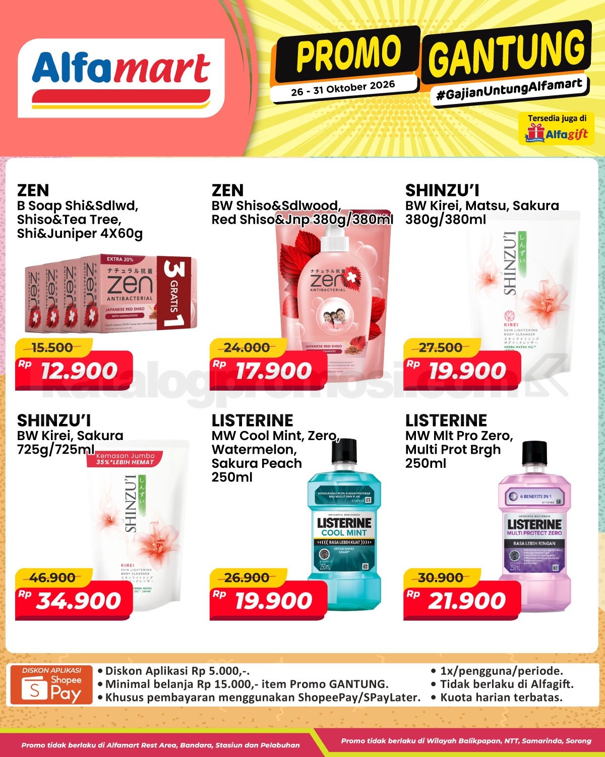 Promo Gantung Alfamart Gajian Untung 26–31 Oktober 2026 Promo Gantung Alfamart Gajian Untung 26–31 Oktober 2026 15