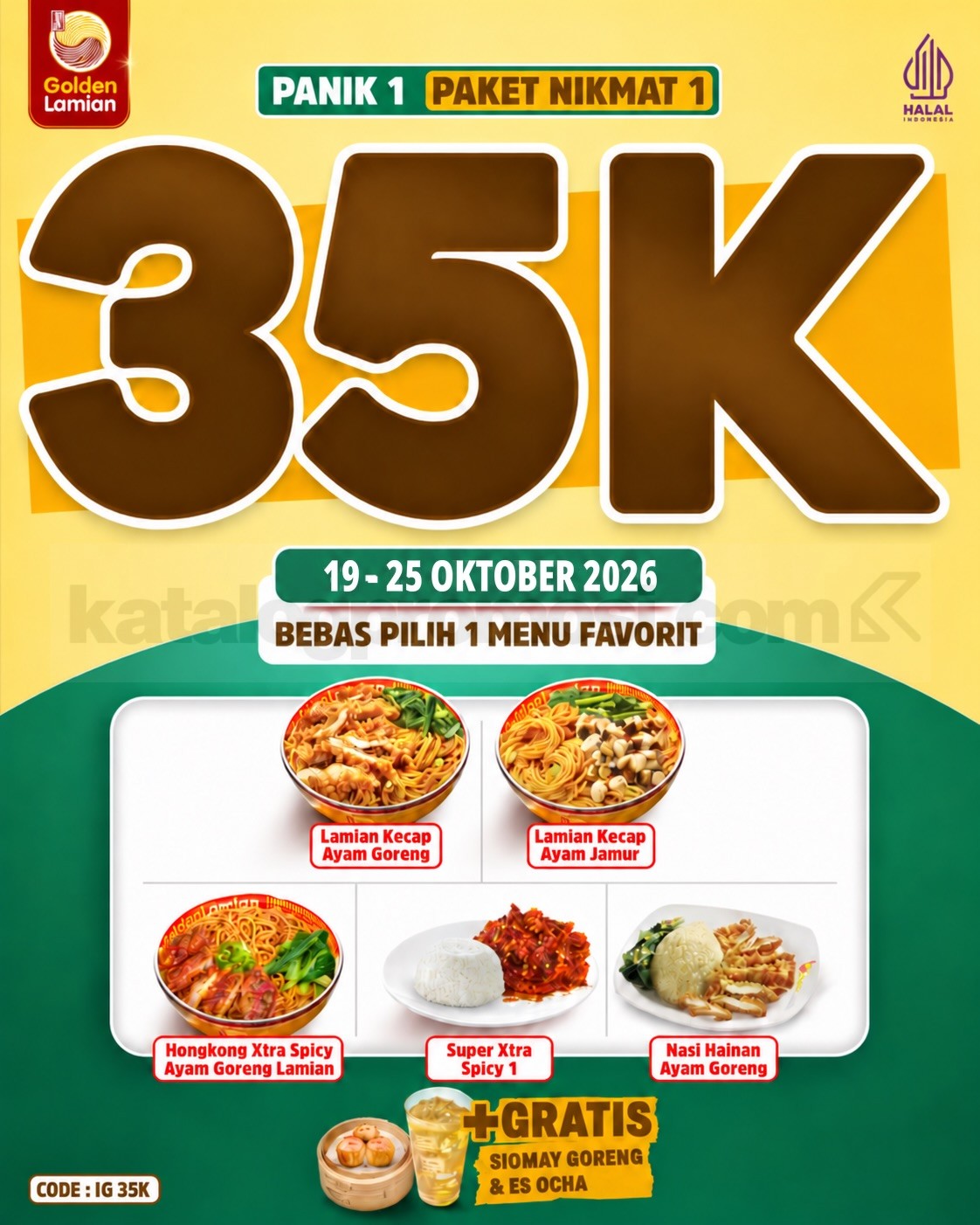 Promo Golden Lamian PANIK Paket Nikmat Mulai Rp35.000