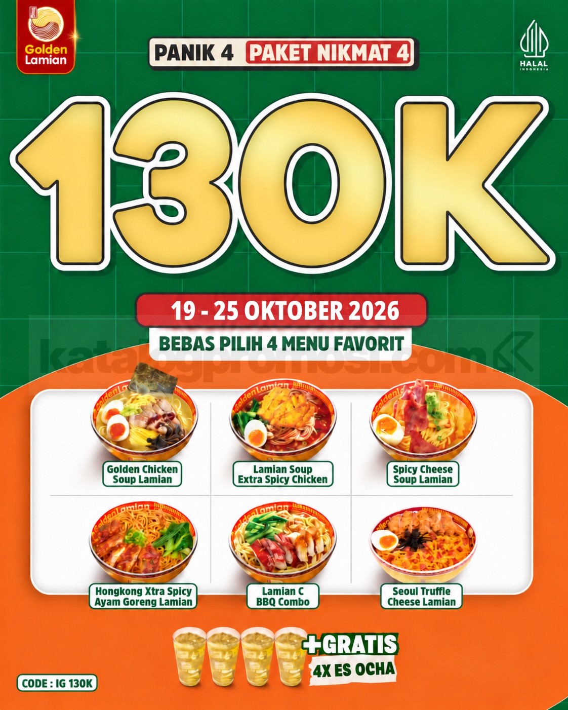 Promo Golden Lamian PANIK Paket Nikmat Mulai Rp35.000