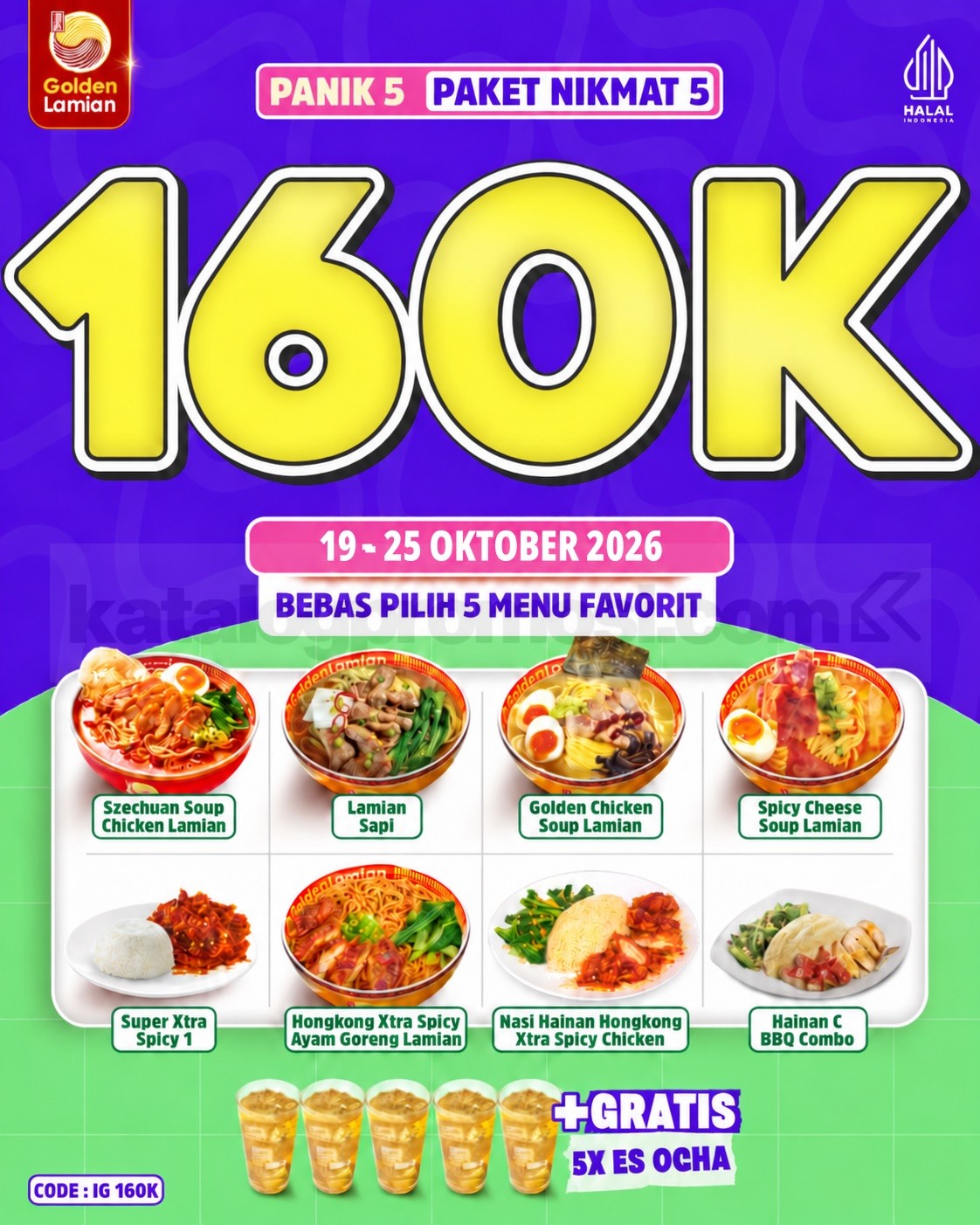 Promo Golden Lamian PANIK Paket Nikmat Mulai Rp35.000
