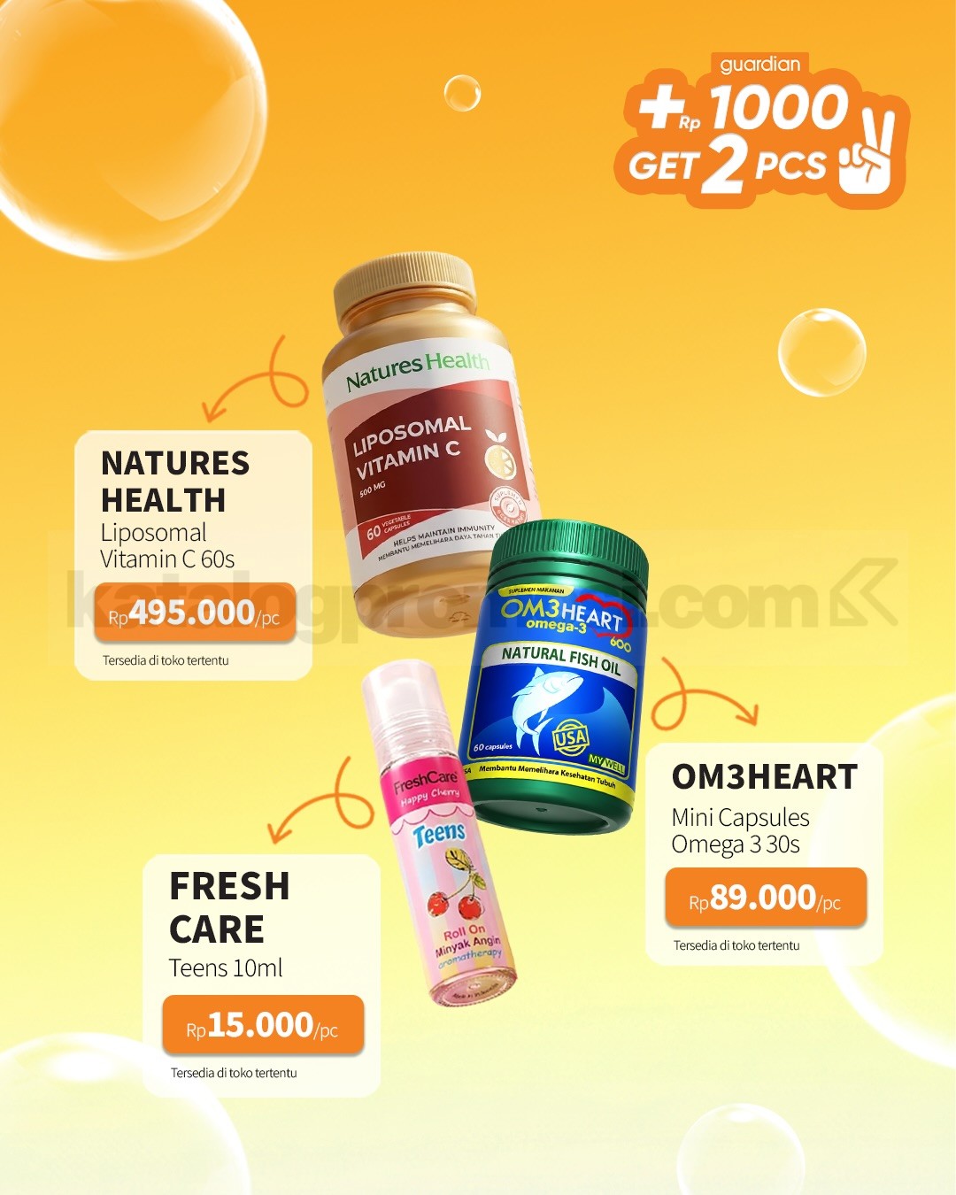 PROMO GUARDIAN HEMAT MINGGUAN TAMBAH +Rp. 1.000 DAPAT 2 PRODUK