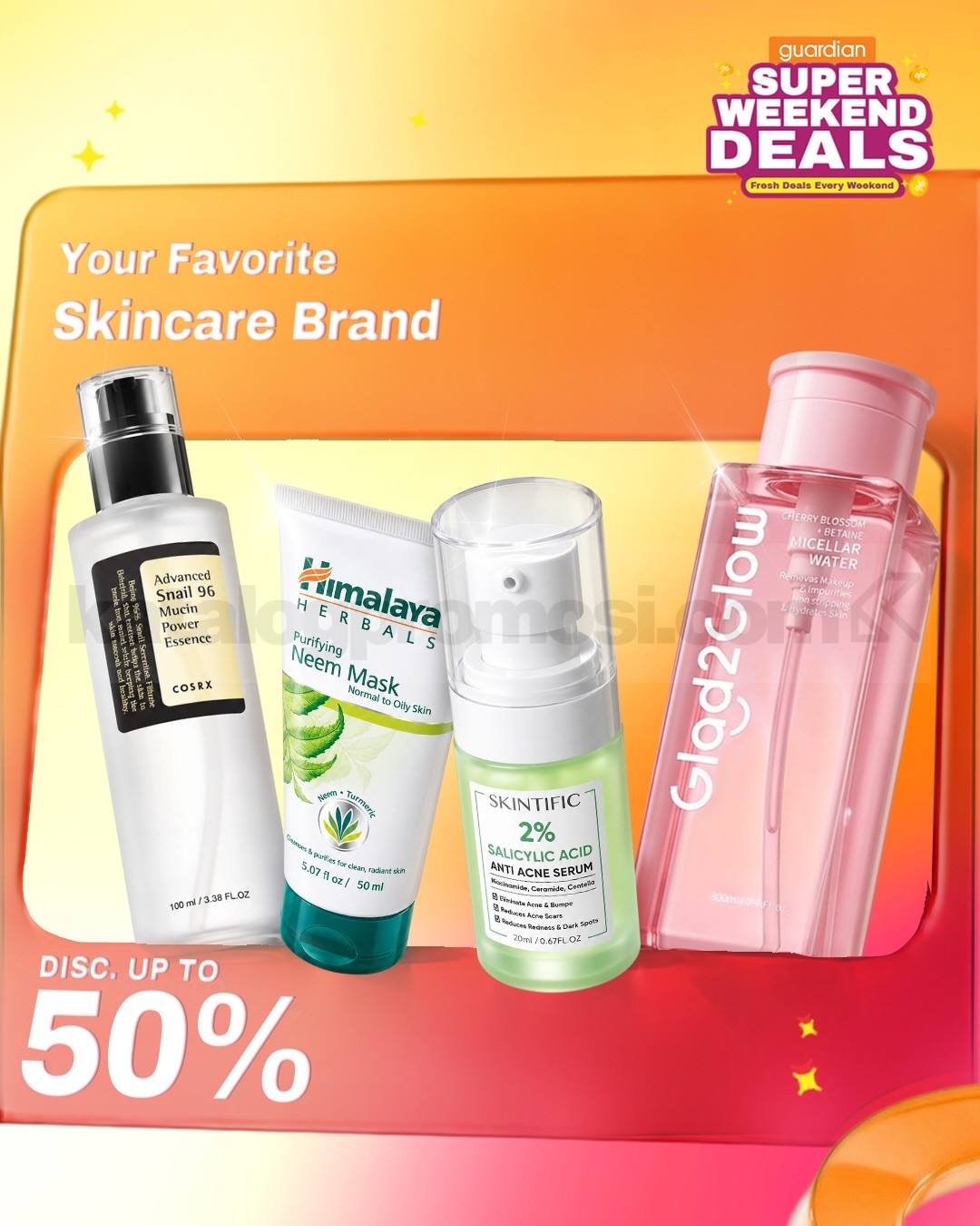 Promo Guardian Super Weekend Deals Diskon hingga 50%
