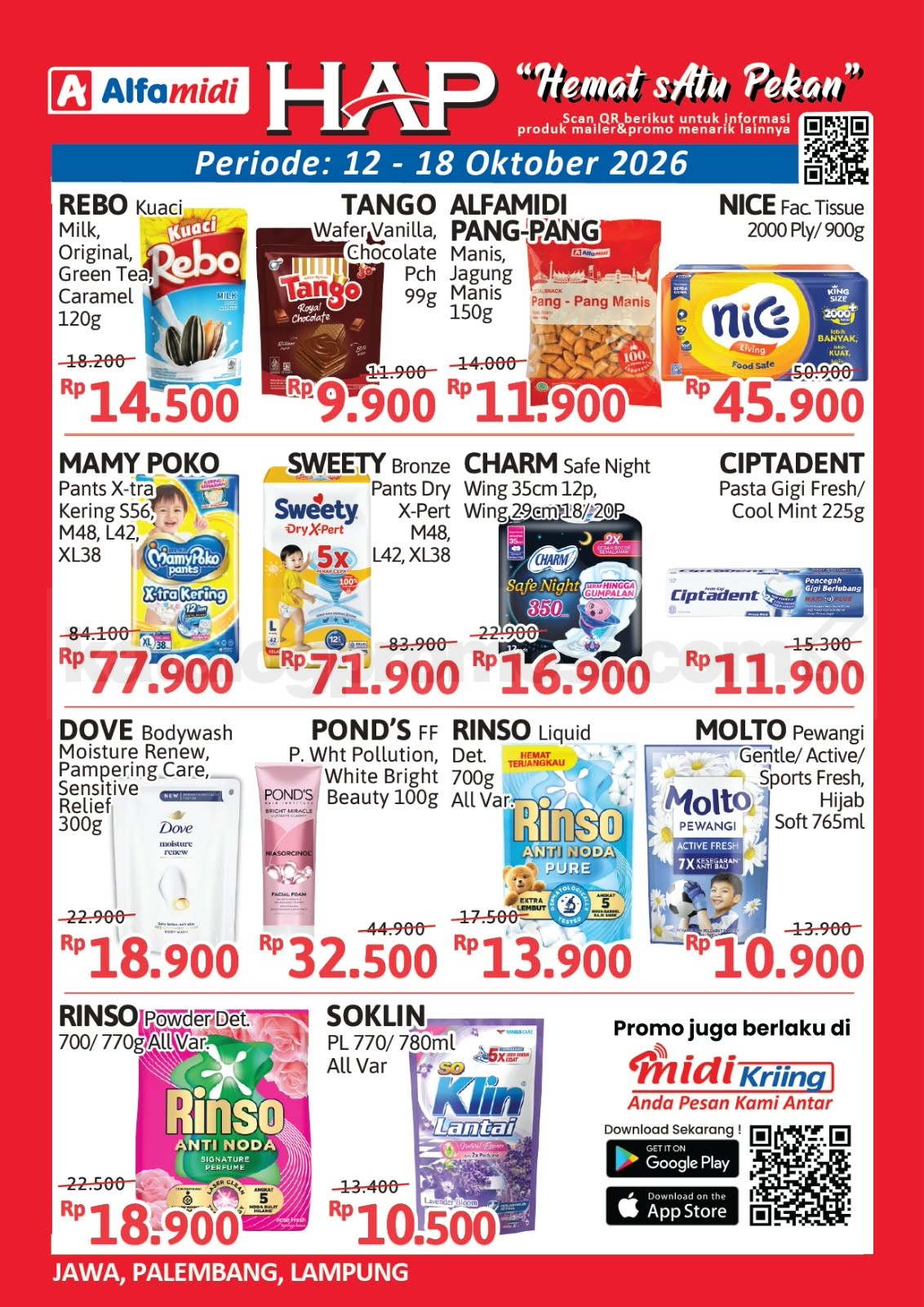 Promo HAP ALFAMIDI periode 12-18 Oktober 2026