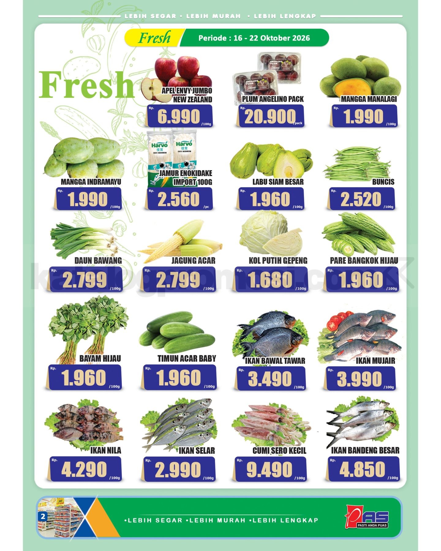Promo Hari Hari Pasar Swalayan Katalog 16-31 Oktober 2026