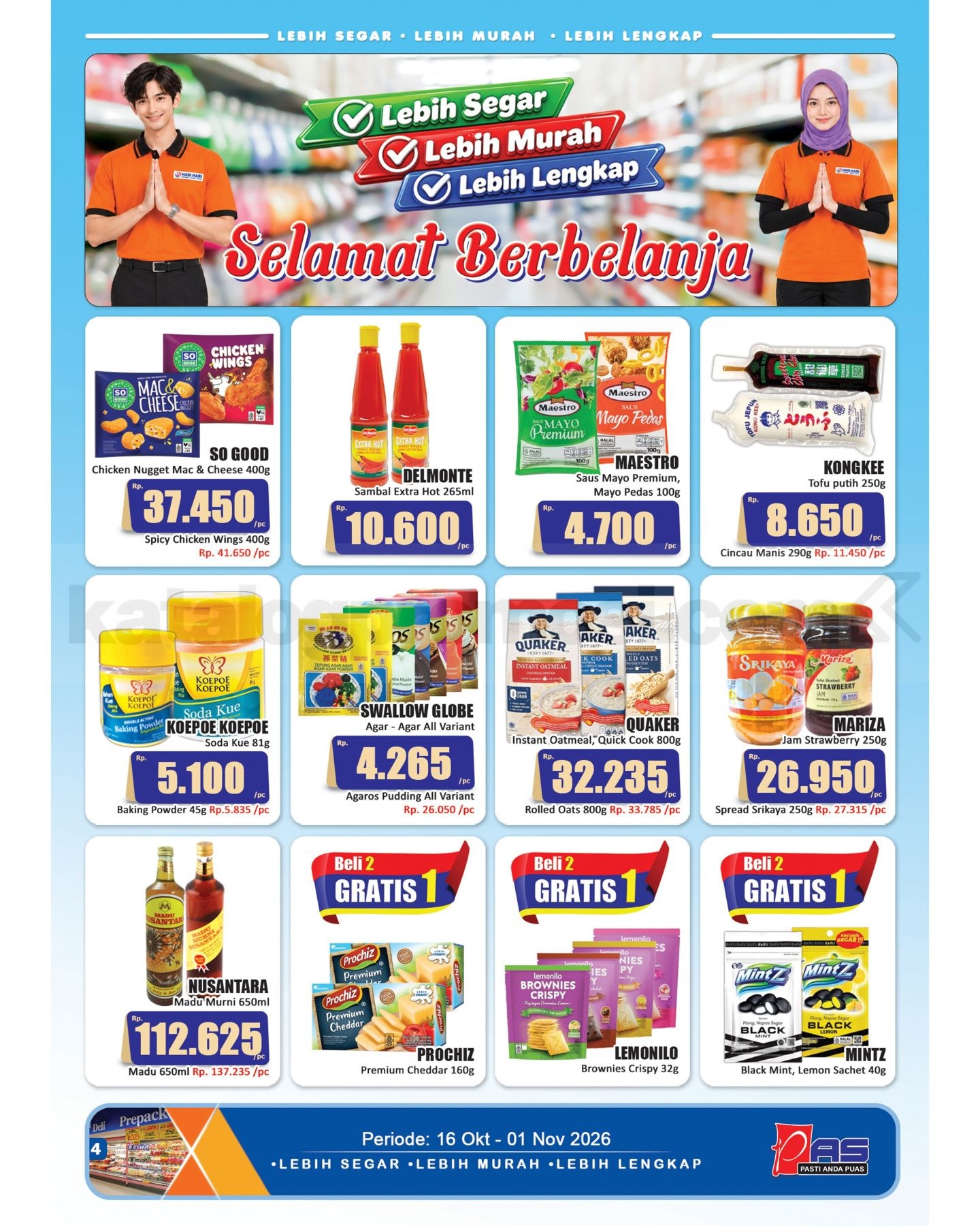 Promo Hari Hari Pasar Swalayan Katalog 16-31 Oktober 2026
