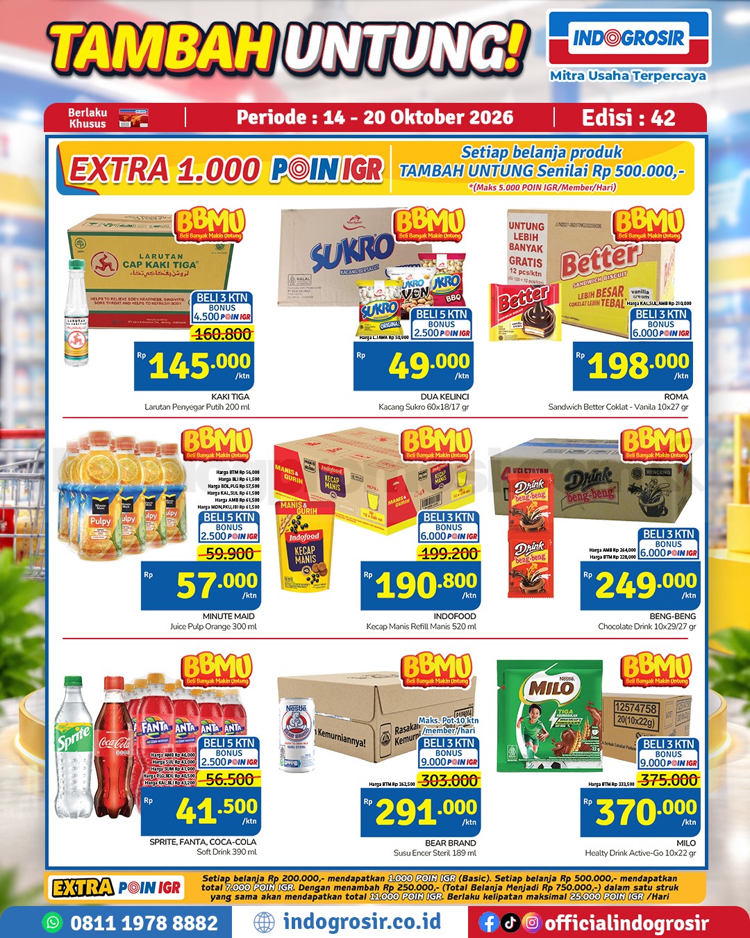 Promo Indogrosir TAMBAH UNTUNG 14-20 Oktober 2026