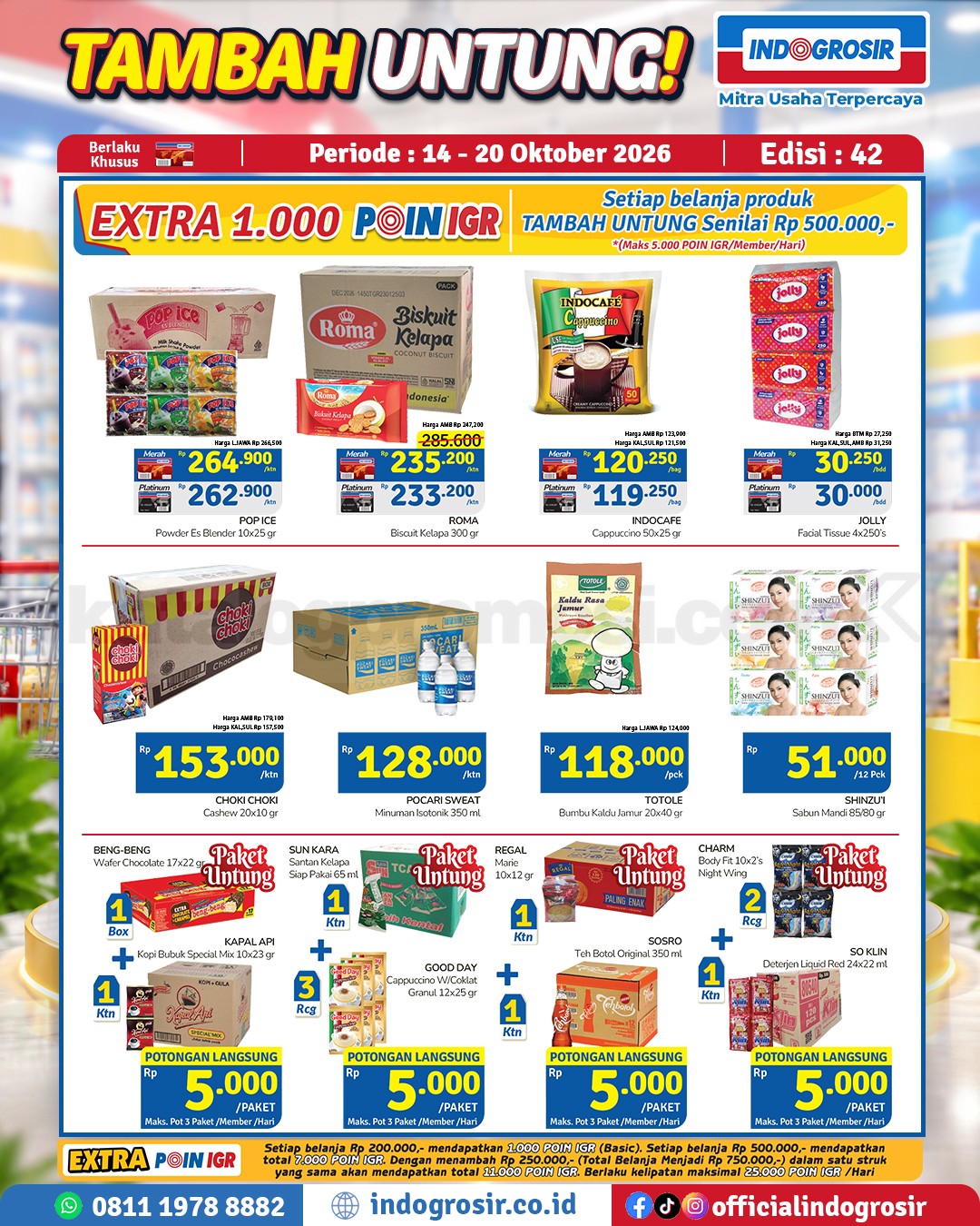 Promo Indogrosir TAMBAH UNTUNG 14-20 Oktober 2026