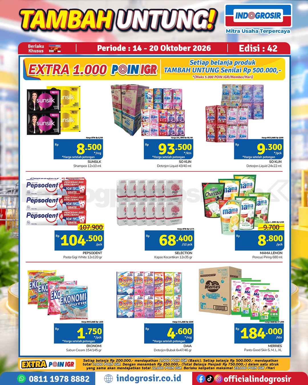 Promo Indogrosir TAMBAH UNTUNG 14-20 Oktober 2026