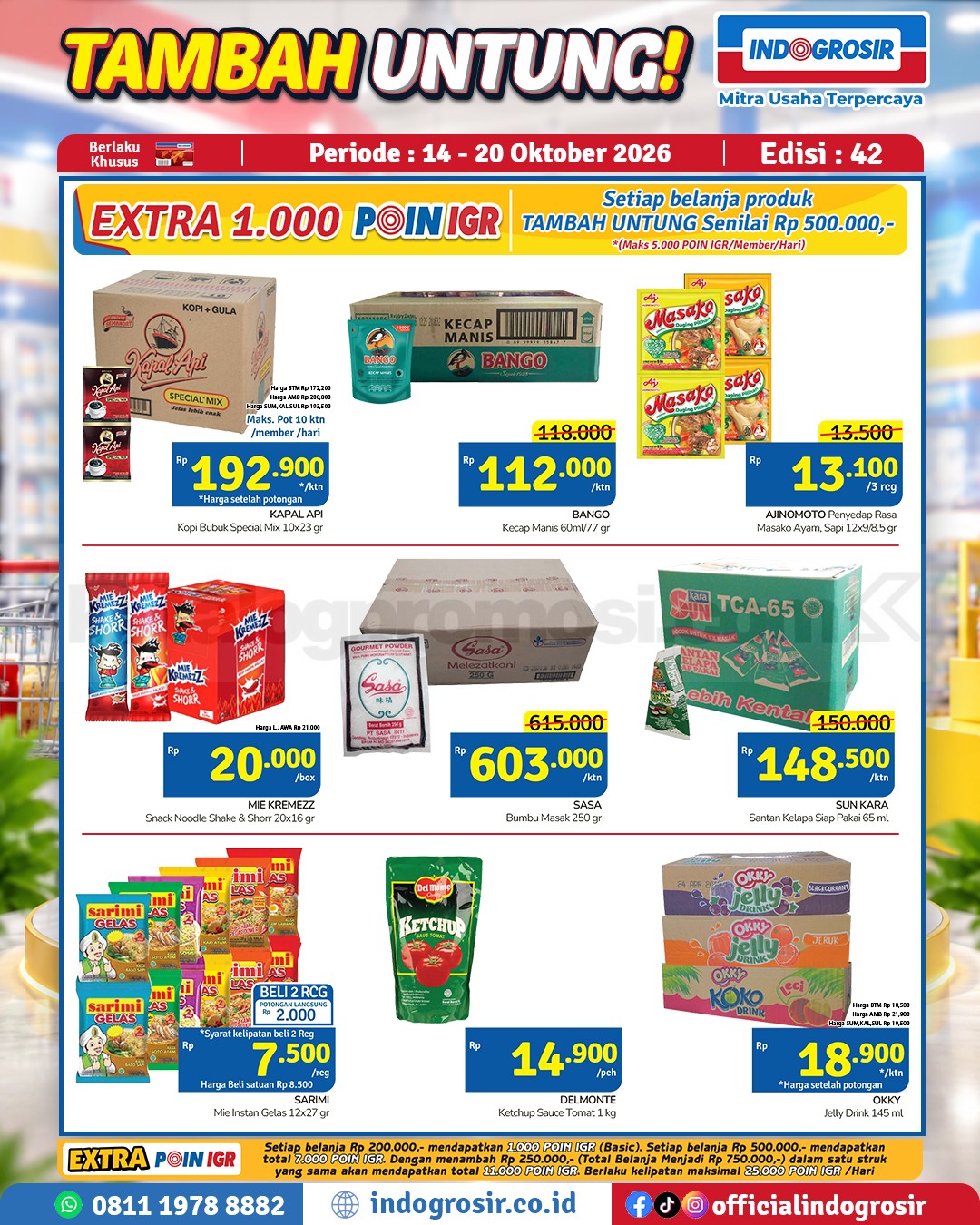 Promo Indogrosir TAMBAH UNTUNG 14-20 Oktober 2026