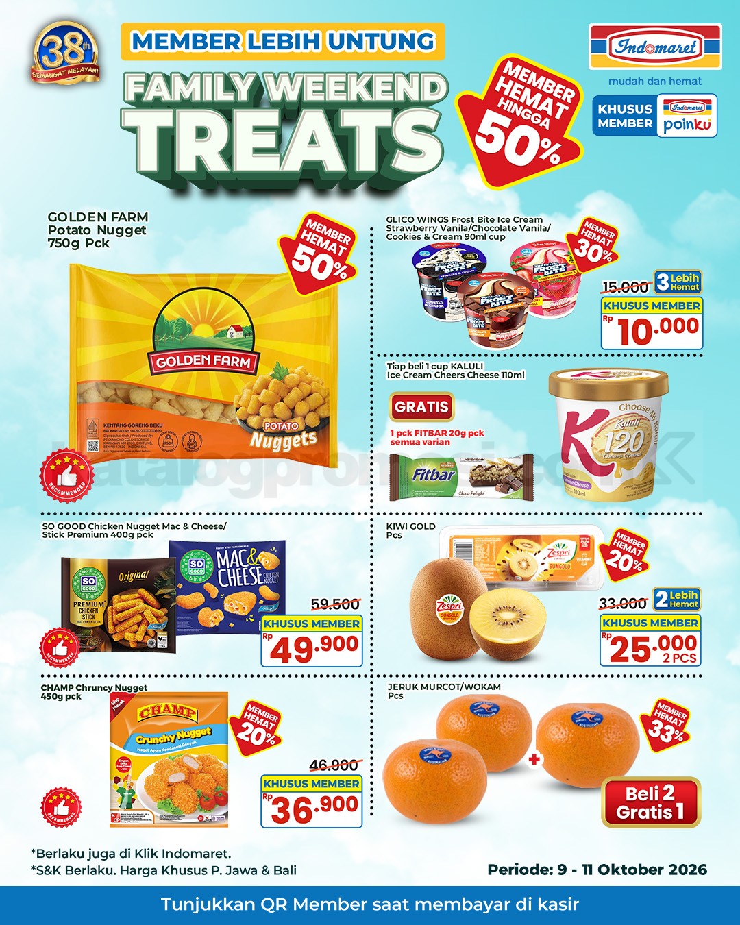 Promo Indomaret Family Weekend Treats 09-11 Oktober 2026 Promo Indomaret Family Weekend Treats 09-11 Oktober 2026