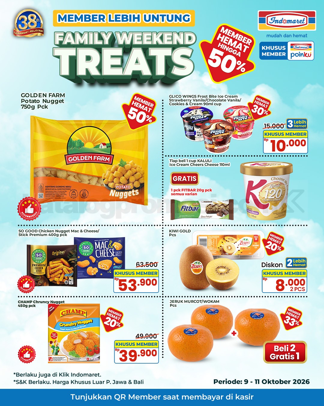 Promo Indomaret Family Weekend Treats 09-11 Oktober 2026 Promo Indomaret Family Weekend Treats 09-11 Oktober 2026 1