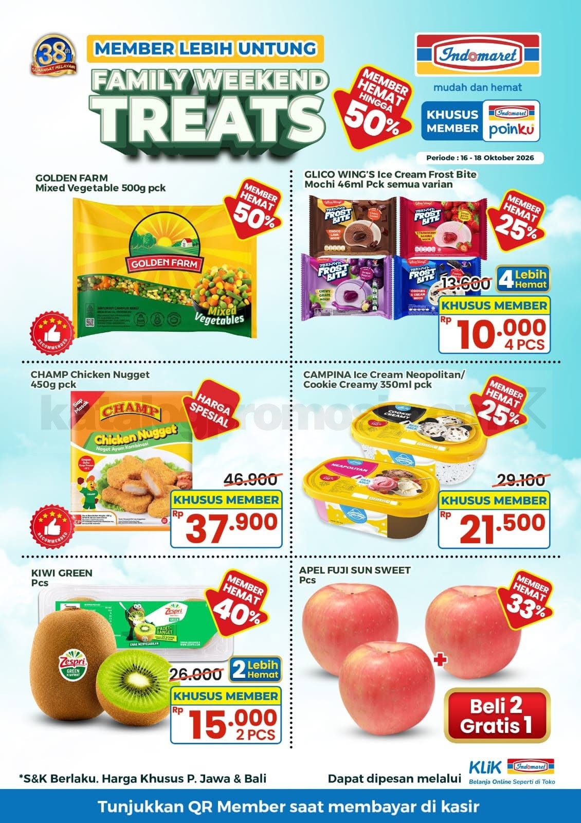 Promo Indomaret Family Weekend Treats 16-18 Oktober 2026 Promo Indomaret Family Weekend Treats 16-18 Oktober 2026