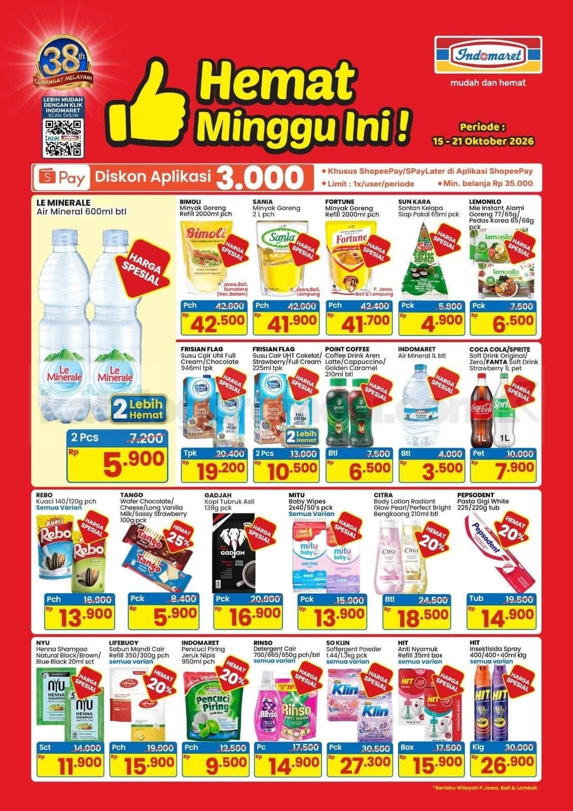 PROMO INDOMARET Hemat Minggu ini 15-21 Oktober 2026 PROMO INDOMARET Hemat Minggu ini 15-21 Oktober 2026