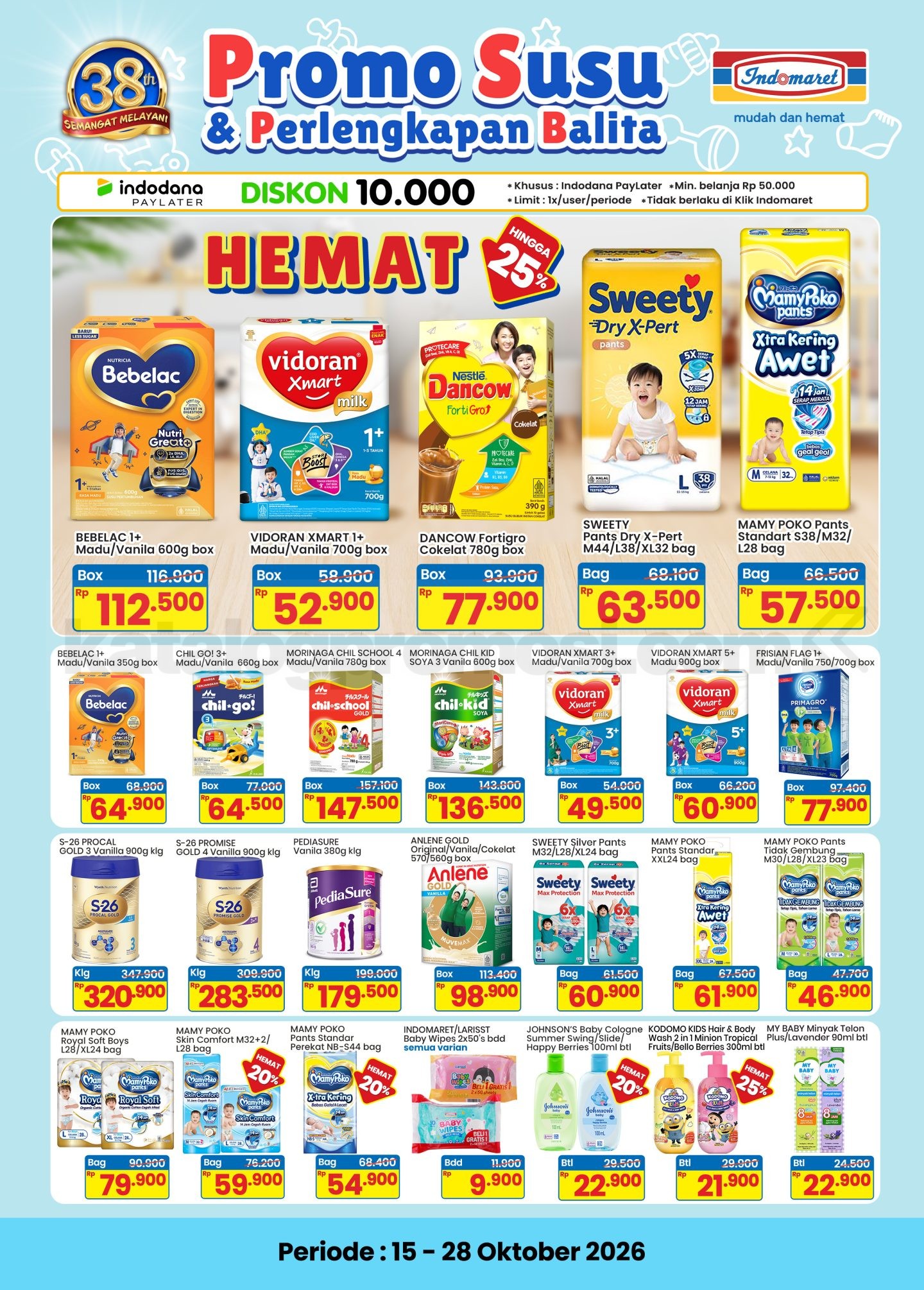 Promo Indomaret Susu & Perlengkapan Balita 15-28 Oktober 2026 Promo Indomaret Susu & Perlengkapan Balita 15-28 Oktober 2026