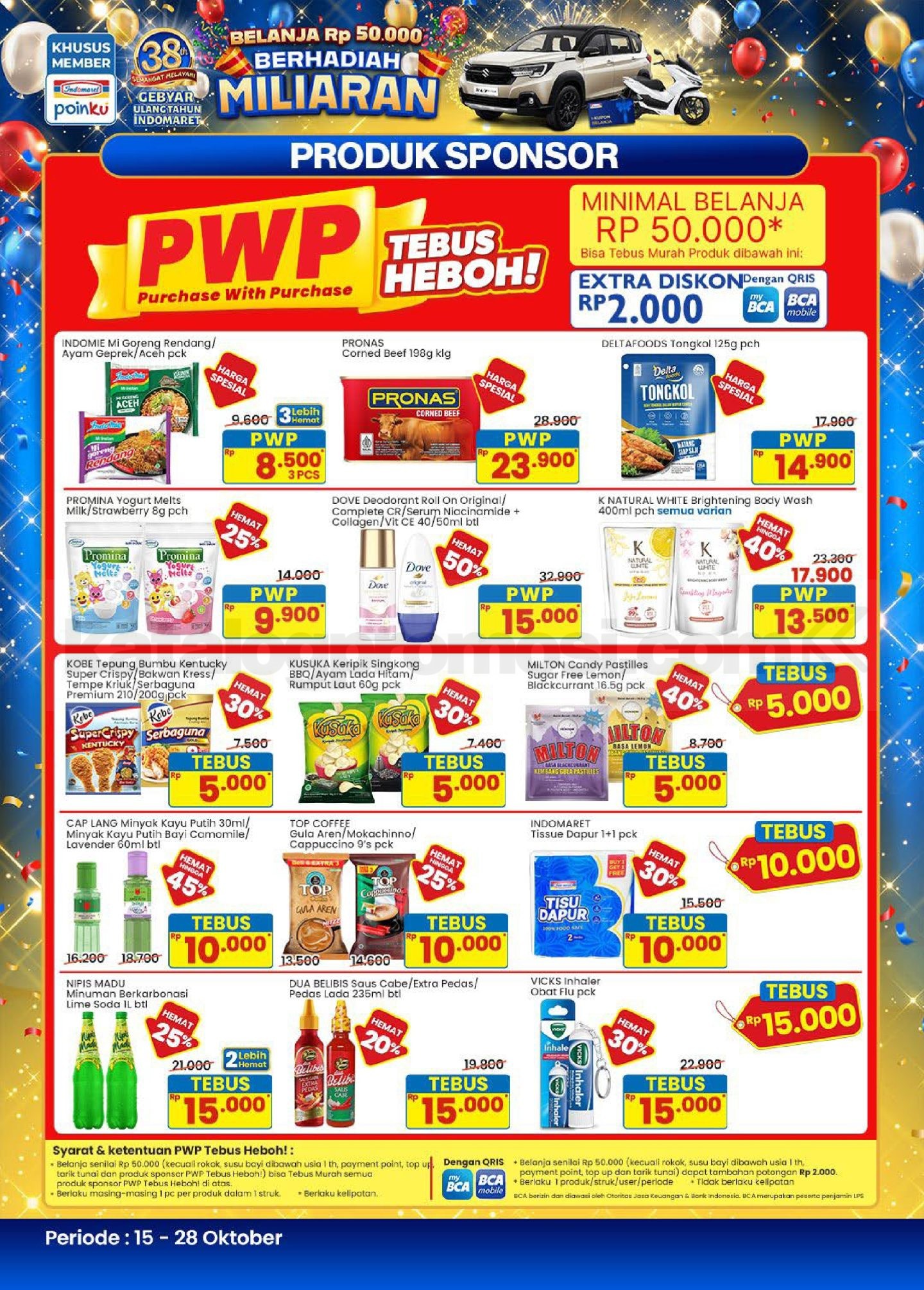 Promo Indomaret Tebus Murah PWP 15-28 Oktober 2026