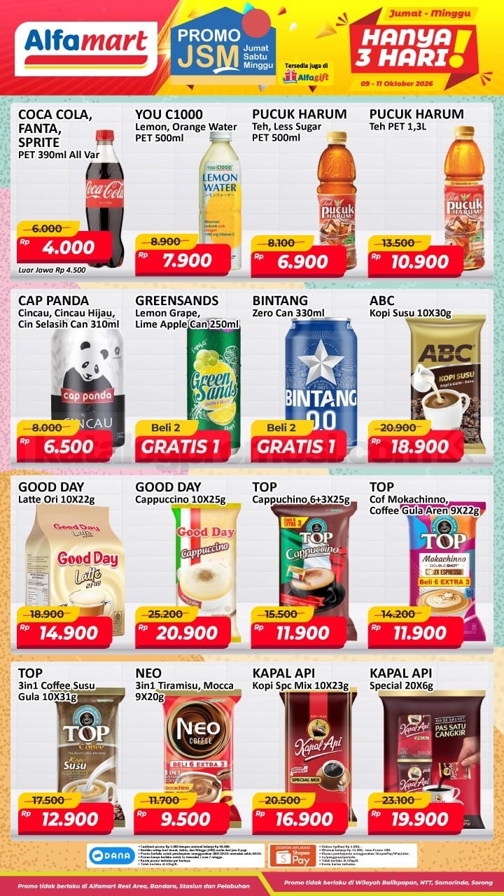 Promo JSM Alfamart 09-11 Oktober 2026 untuk Minggu ini