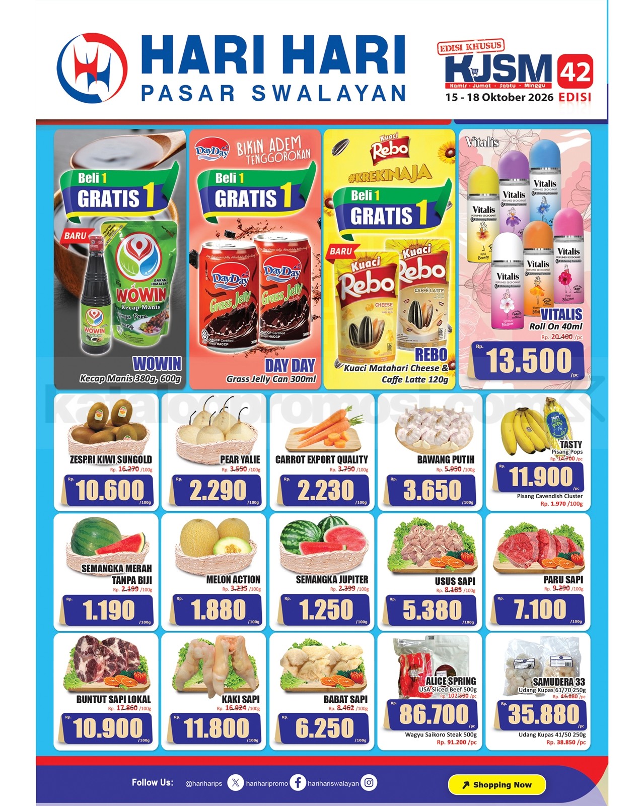 Promo JSM Hari Hari Swalayan 15-18 Oktober 2026