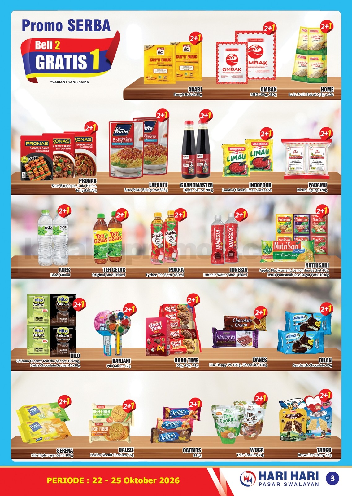 Promo JSM Hari Hari Swalayan 22-25 Oktober 2026