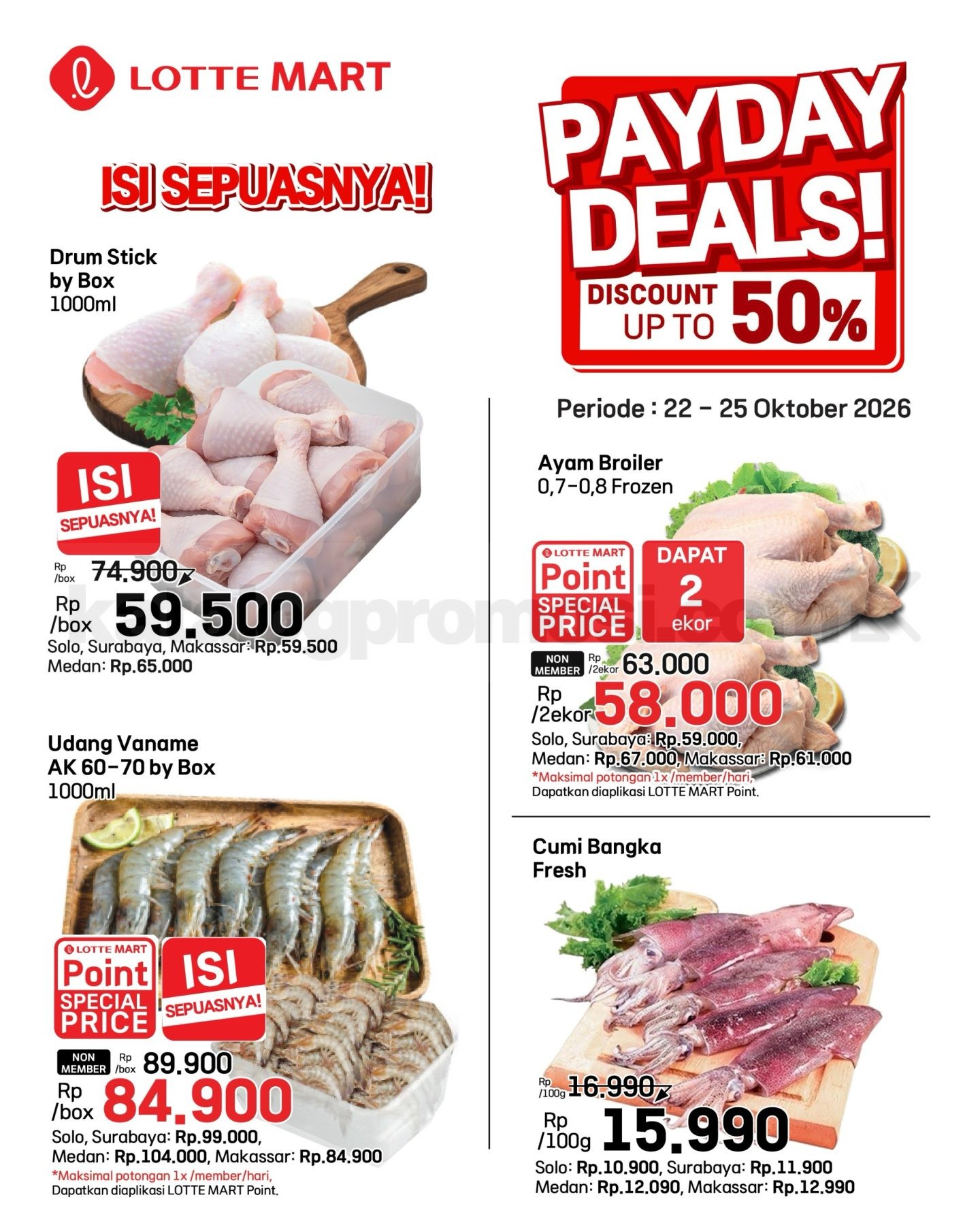 Promo JSM Lottemart Weekend 22-25 Oktober 2026