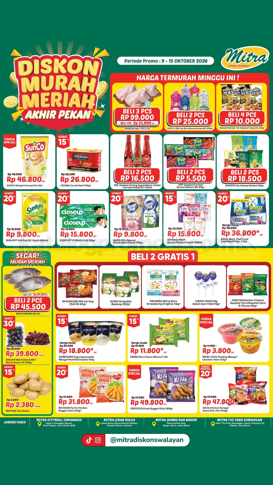 Promo JSM Mitra Diskon Swalayan 09-15 Oktober 2026