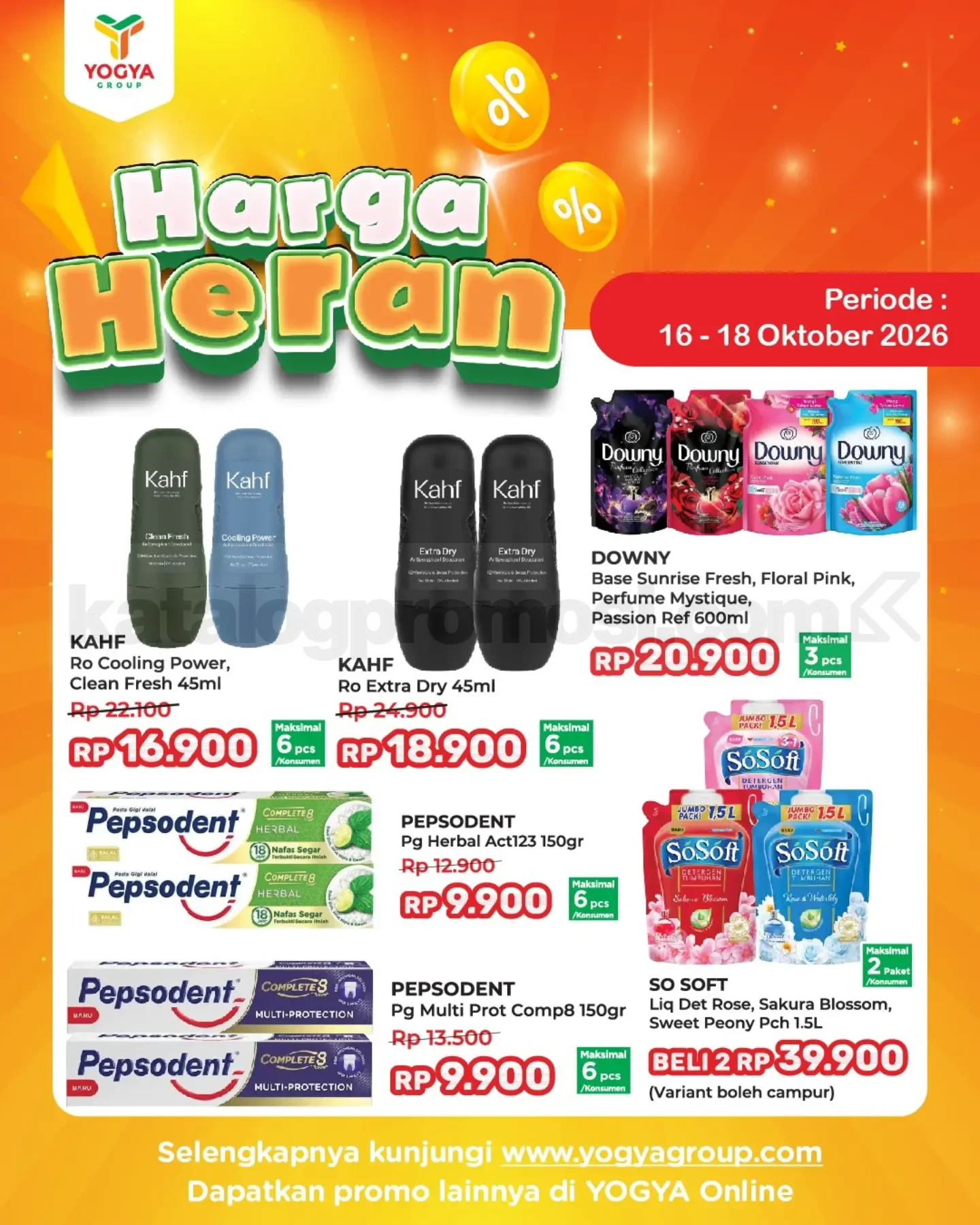 Promo JSM TOSERBA YOGYA HARGA HERAN 16-18 Oktober 2026