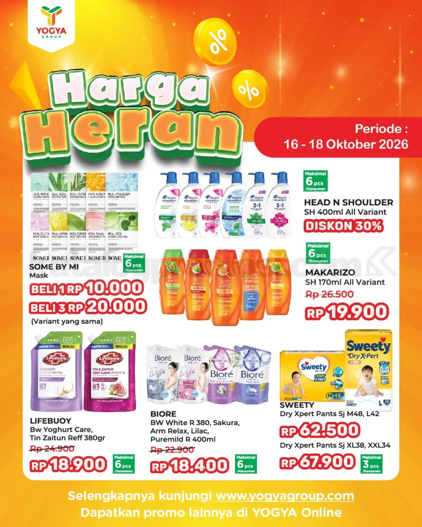Promo JSM TOSERBA YOGYA HARGA HERAN 16-18 Oktober 2026
