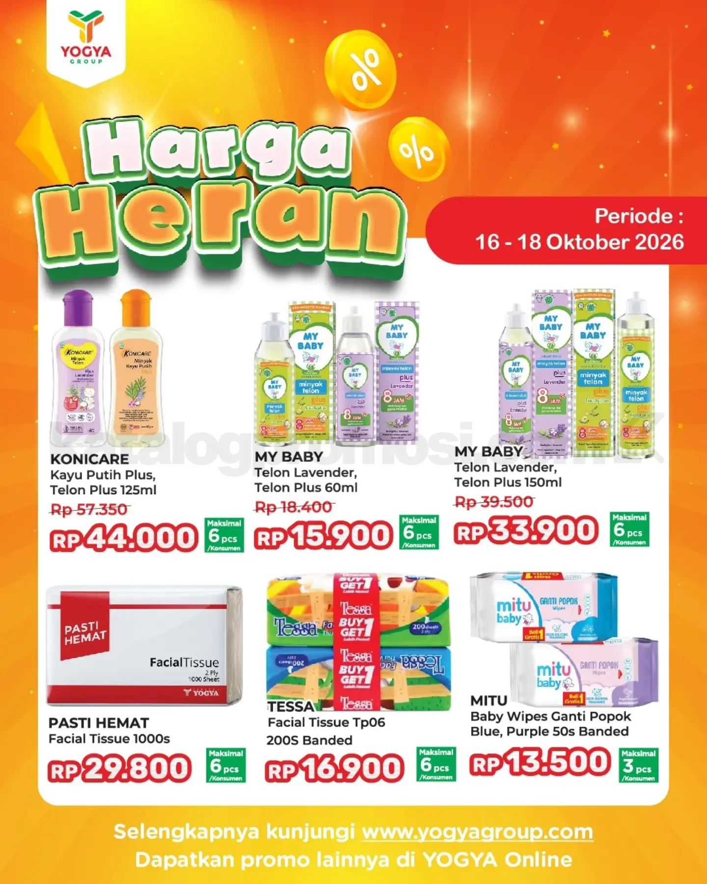 Promo JSM TOSERBA YOGYA HARGA HERAN 16-18 Oktober 2026