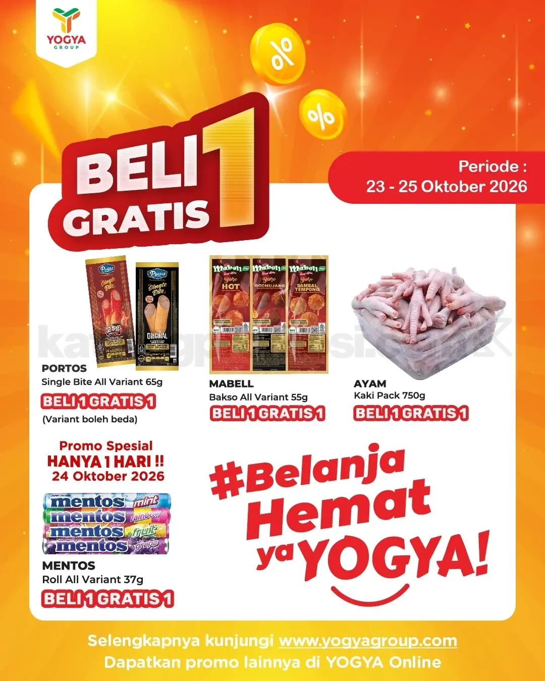 Promo JSM TOSERBA YOGYA HARGA HERAN 23-25 Oktober 2026