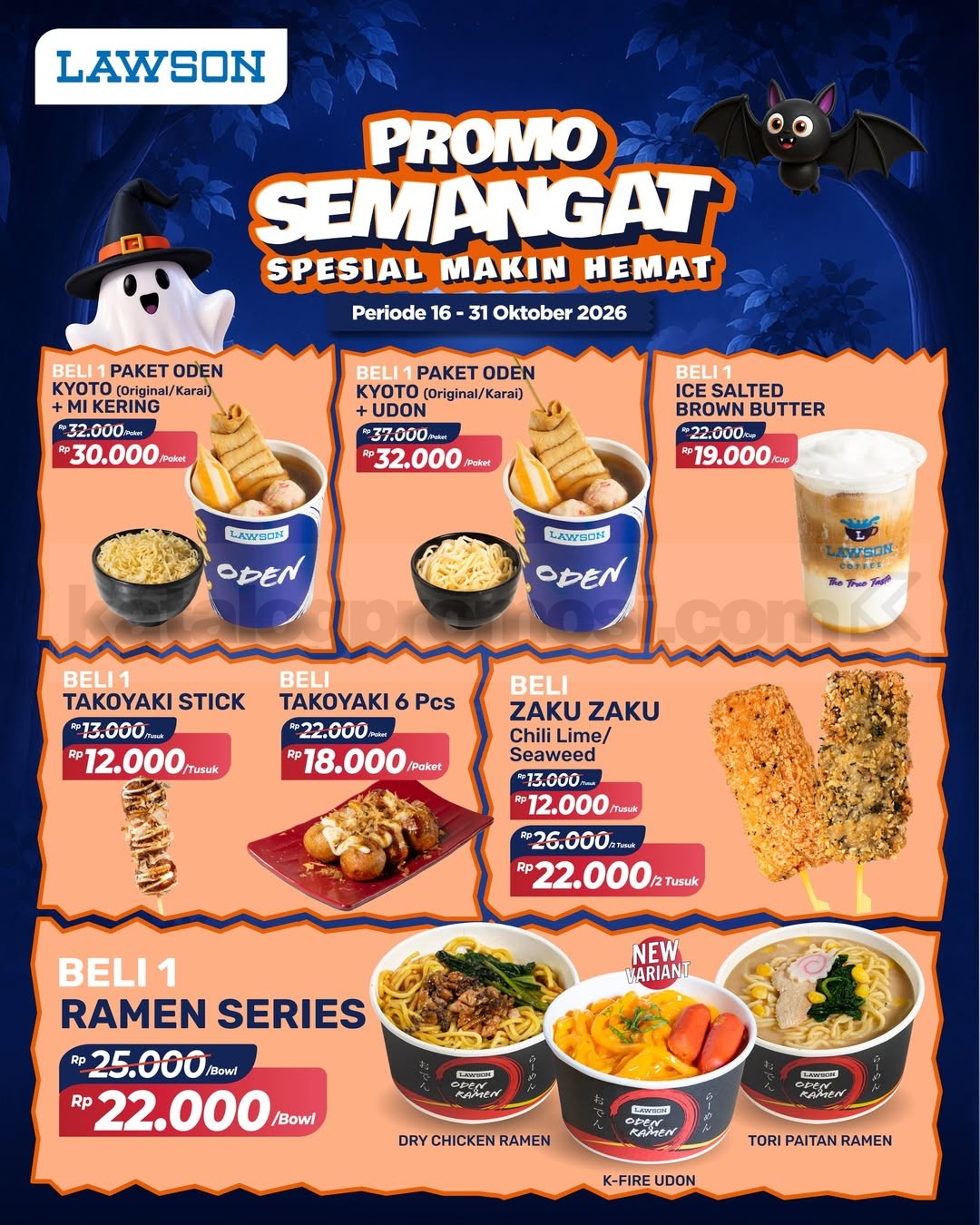 Promo Lawson SEMANGAT Spesial Makin Hemat Mulai Rp12.000 Promo Lawson SEMANGAT Spesial Makin Hemat Mulai Rp12.000 untuk pilihan menu makanan dan minuman