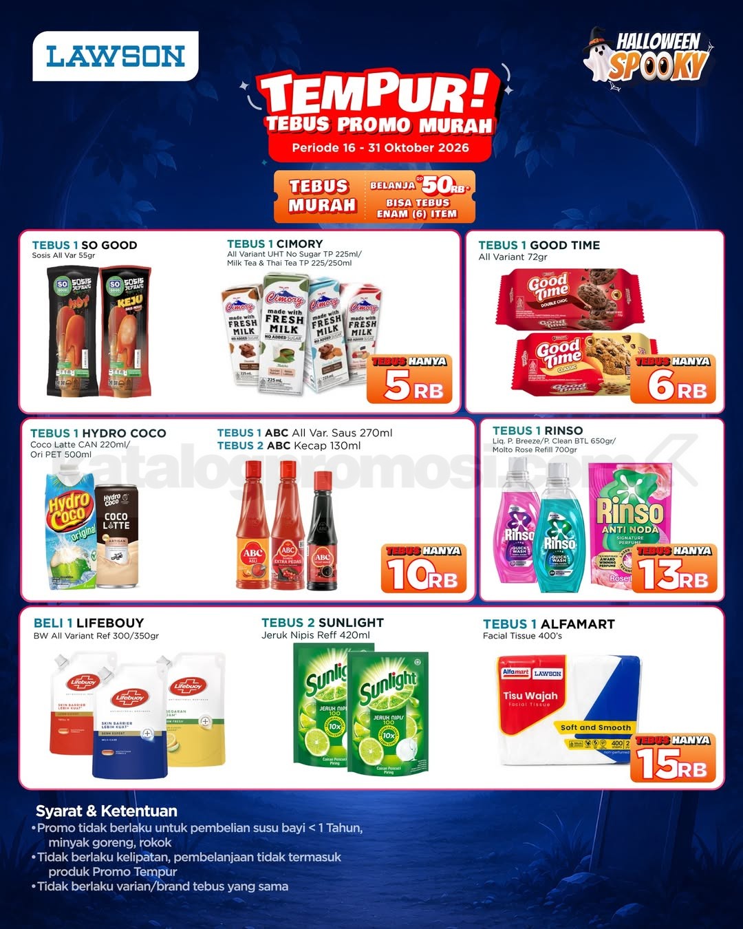 Promo Lawson Tempur Tebus Murah Mulai Rp5.000 Promo Lawson Tempur Tebus Murah mulai Rp5.000 dengan pilihan produk makanan, minuman, dan kebutuhan rumah tangga.