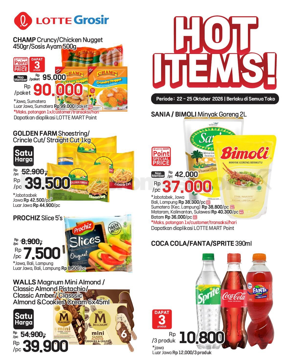 Promo LOTTE GROSIR HITS AKHIR PEKAN 22-25 Oktober 2026