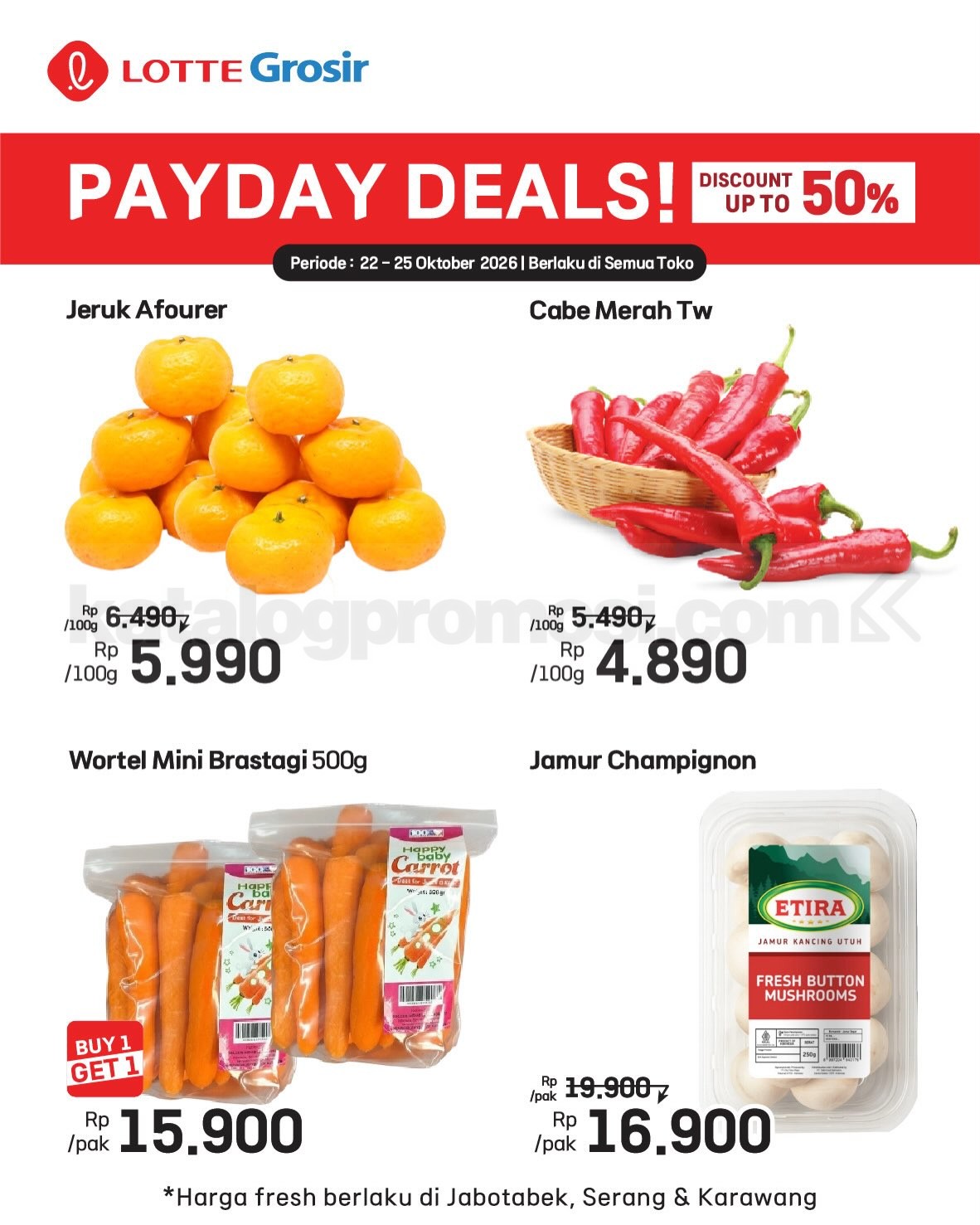 Promo LOTTE GROSIR HITS AKHIR PEKAN 22-25 Oktober 2026