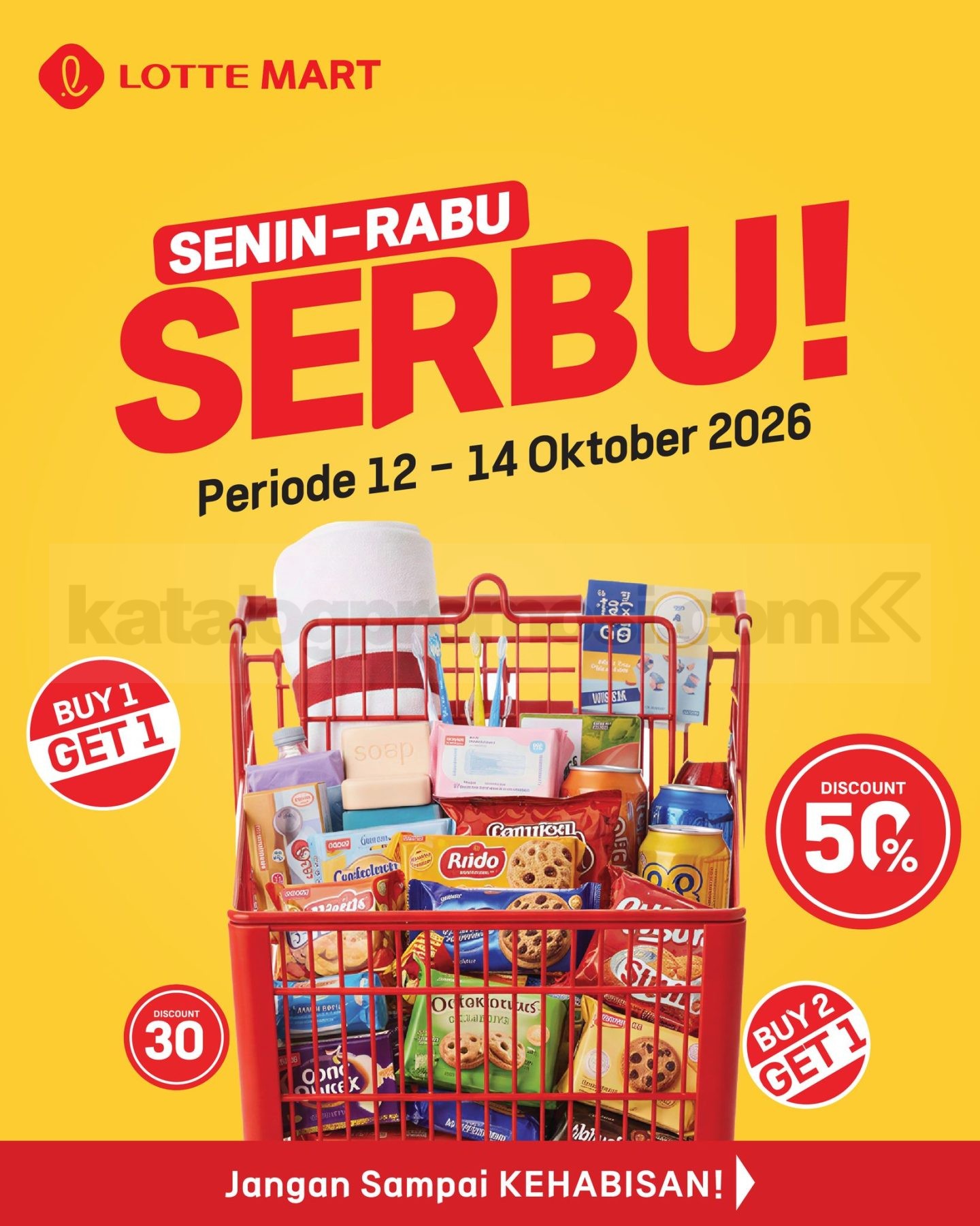 Promo LOTTEMART WEEKDAY SERBU 12-14 Oktober 2026