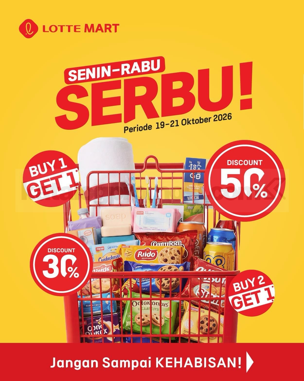 Promo LOTTEMART WEEKDAY SERBU 19-21 Oktober 2026