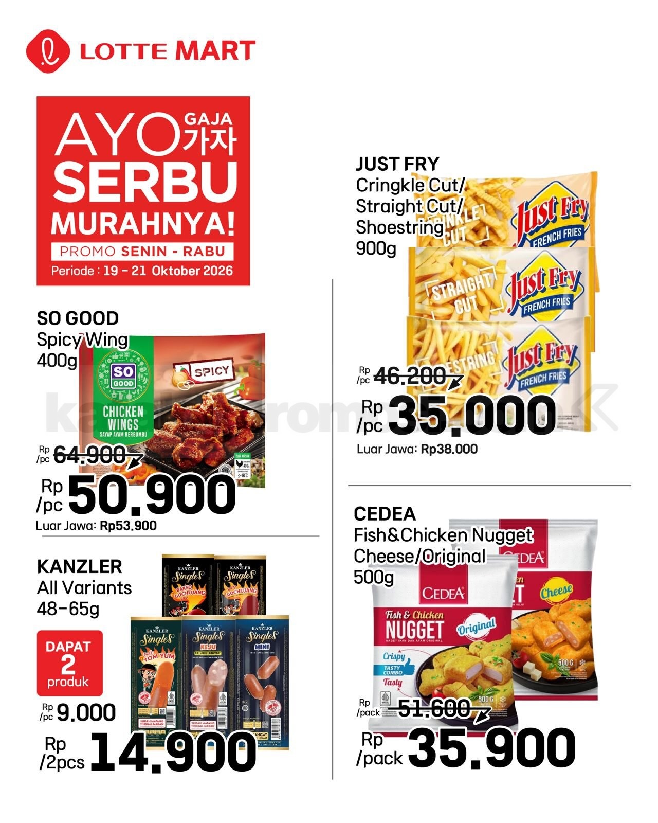 Promo LOTTEMART WEEKDAY SERBU 19-21 Oktober 2026