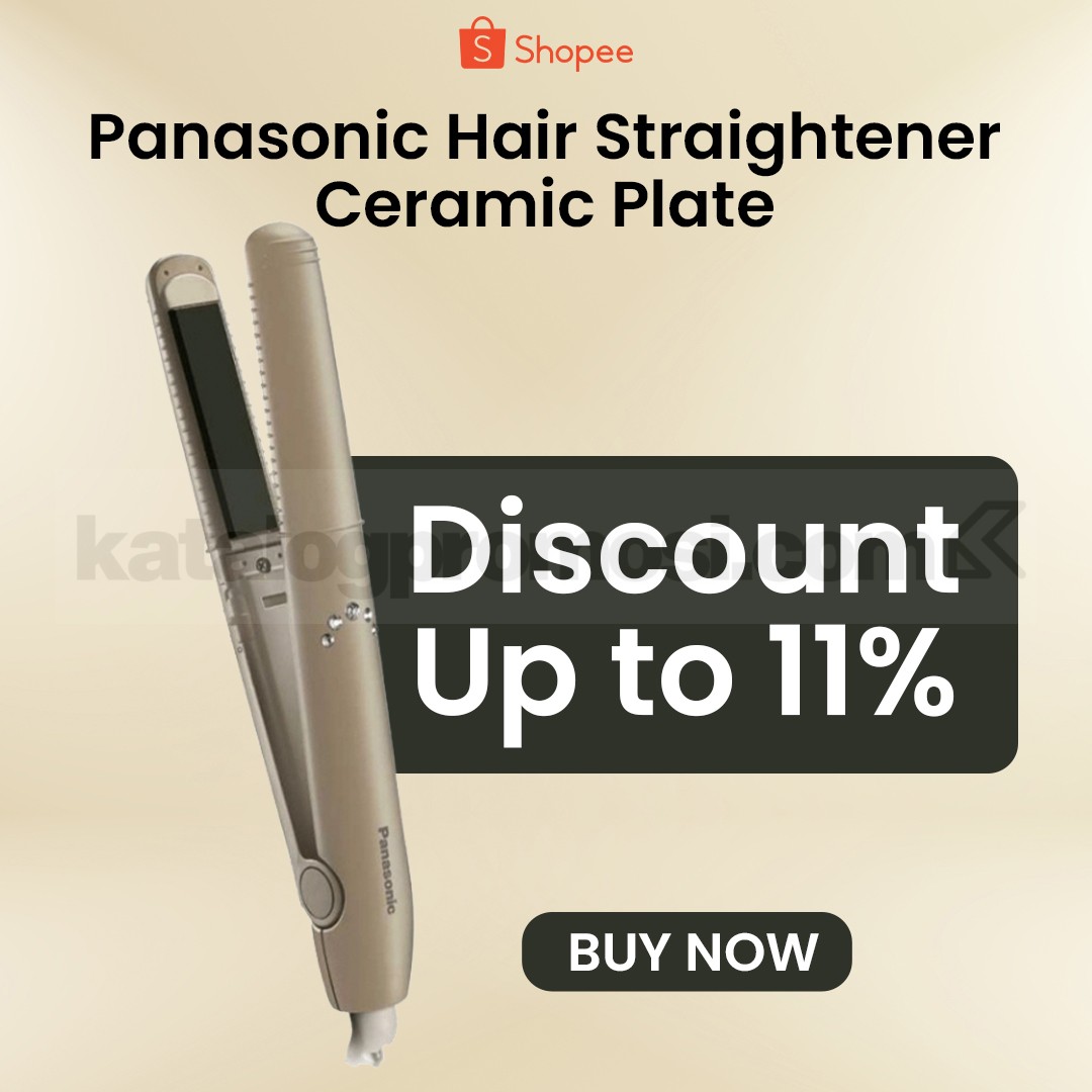 Promo Panasonic EH-HV11 Hair Straightener Diskon 11% Promo Panasonic EH-HV11 Hair Straightener diskon 11% di Shopee